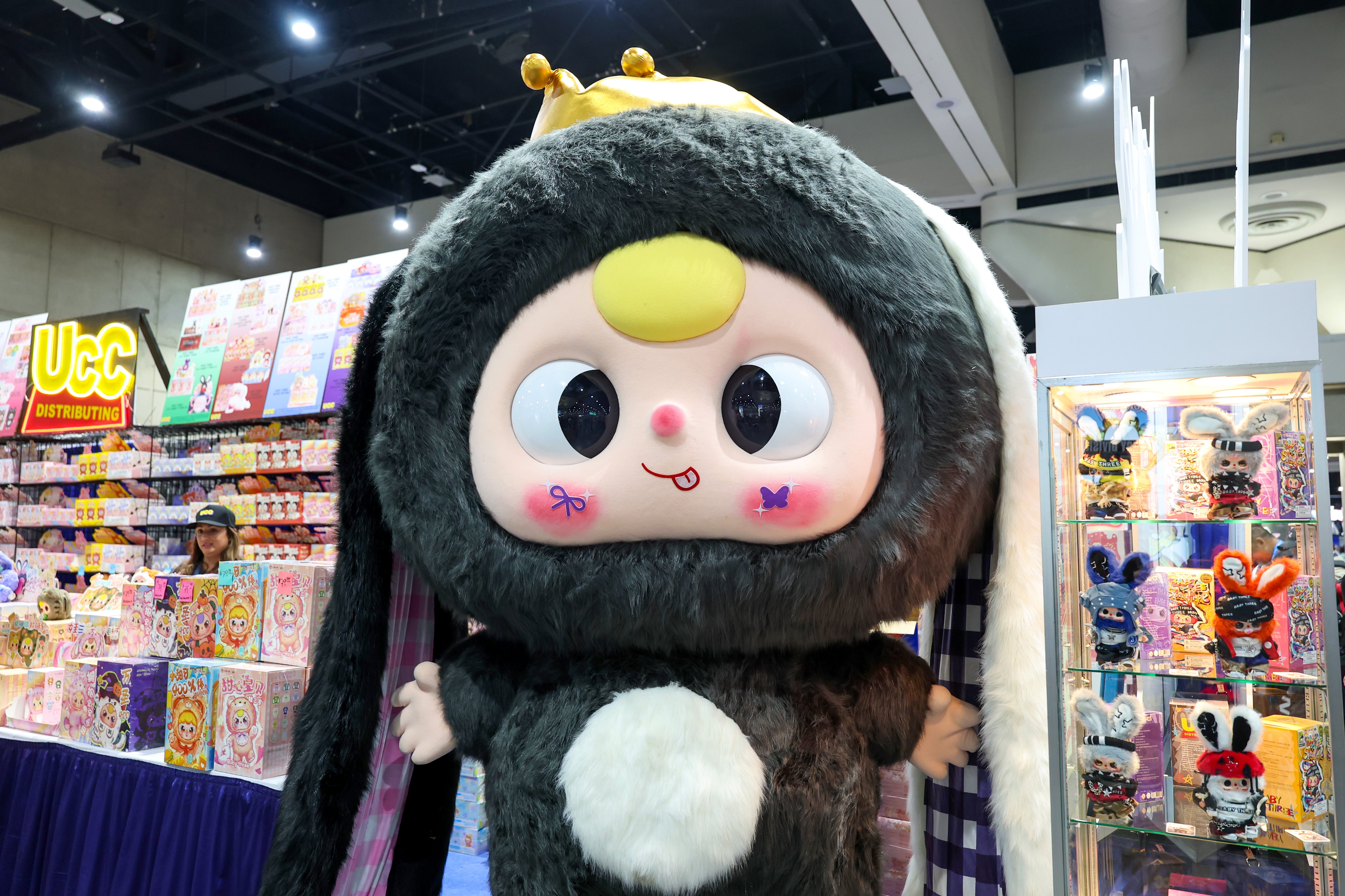 Labubu character is seen during 2025 Comic-Con International: San Diego preview night at San Diego Convention Center