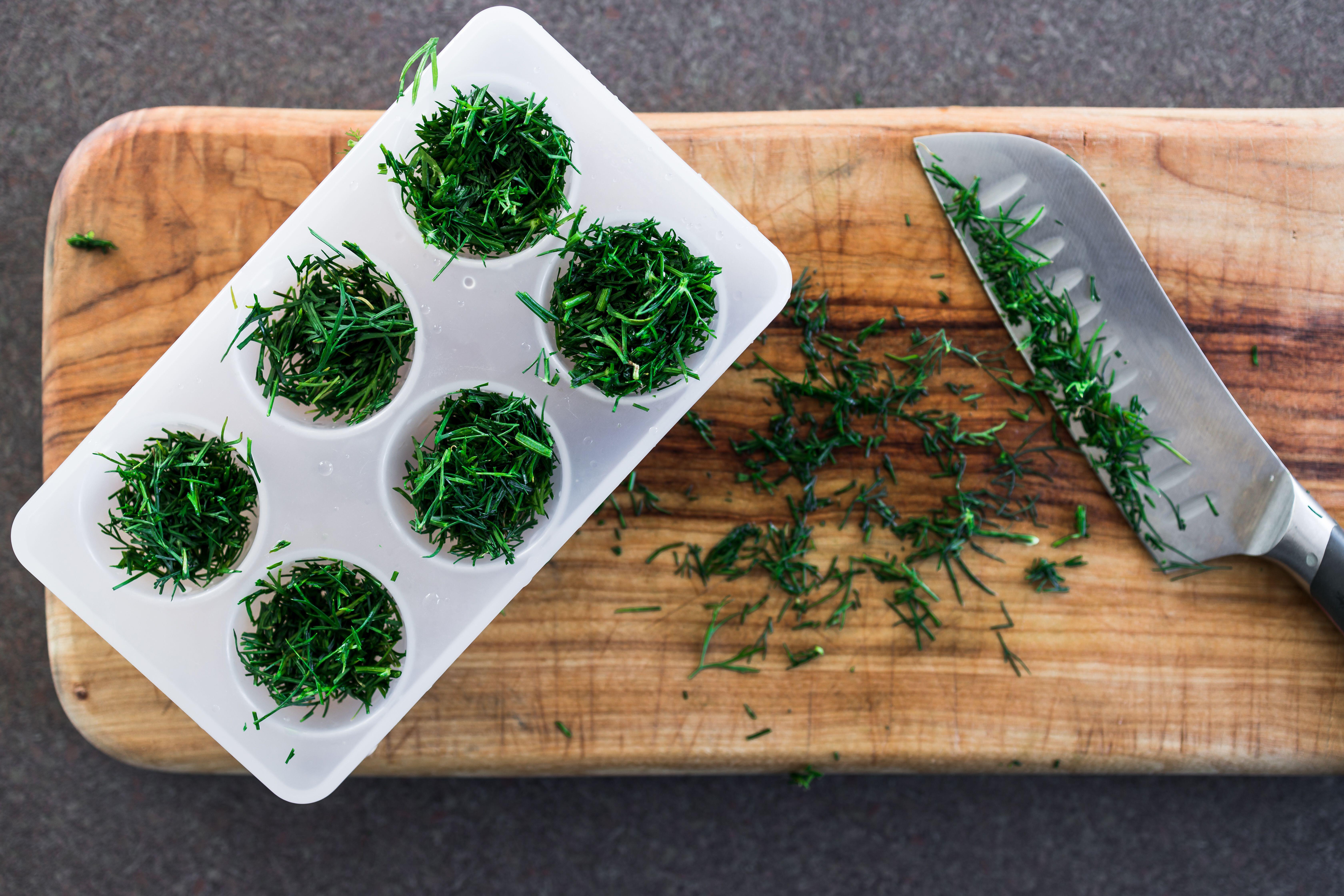 Freezing herbs is also a fun way to keep them fresh