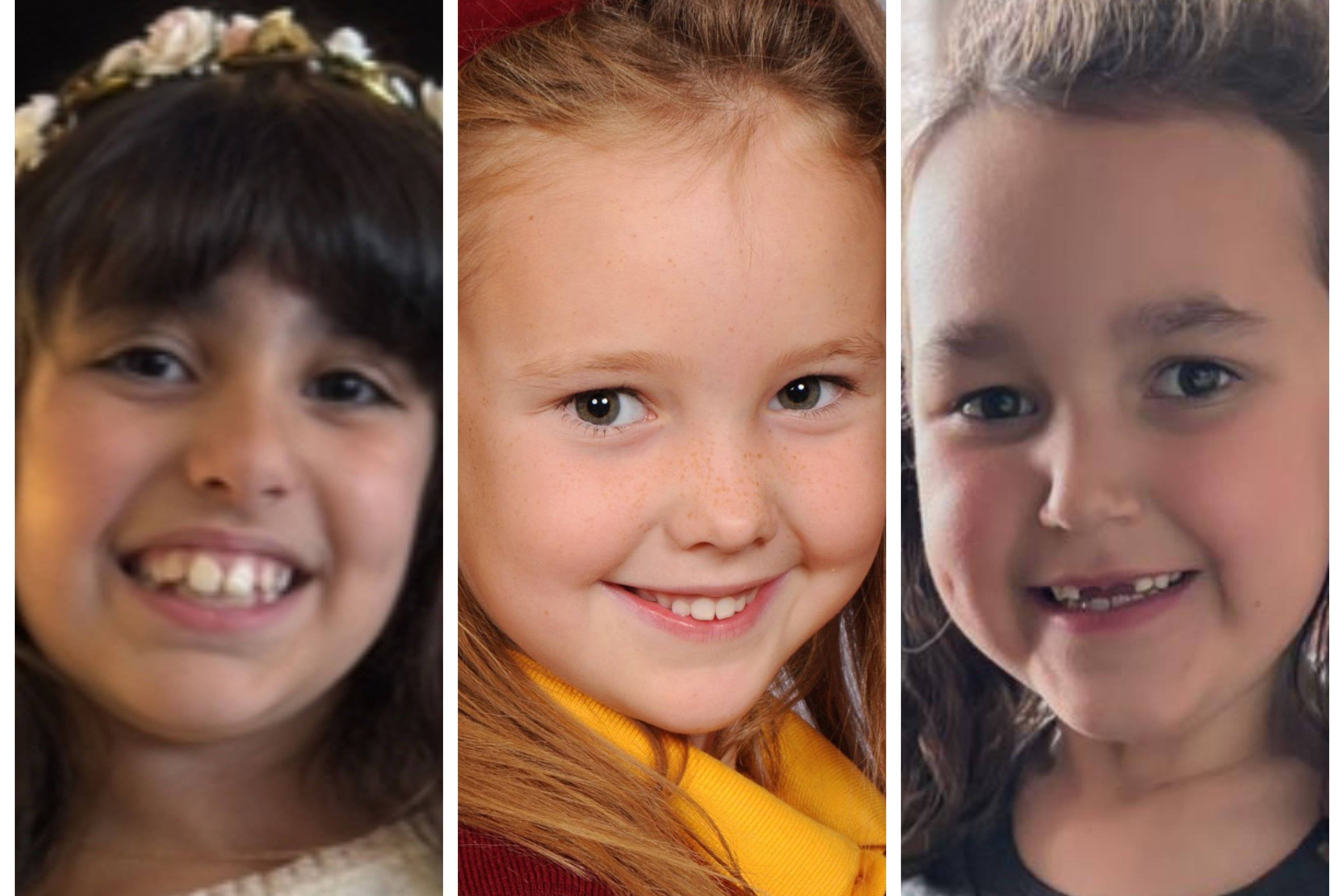 Alice da Silva Aguiar, Elsie Dot Stancombe and Bebe King were killed (Family handouts/Merseyside Police/PA)