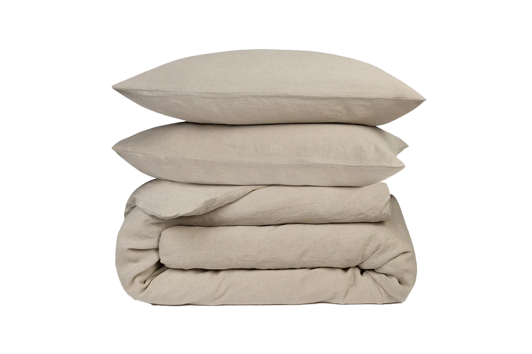 Best linen bedding IndyBest review Rise & Fall relaxed and refined linen duvet