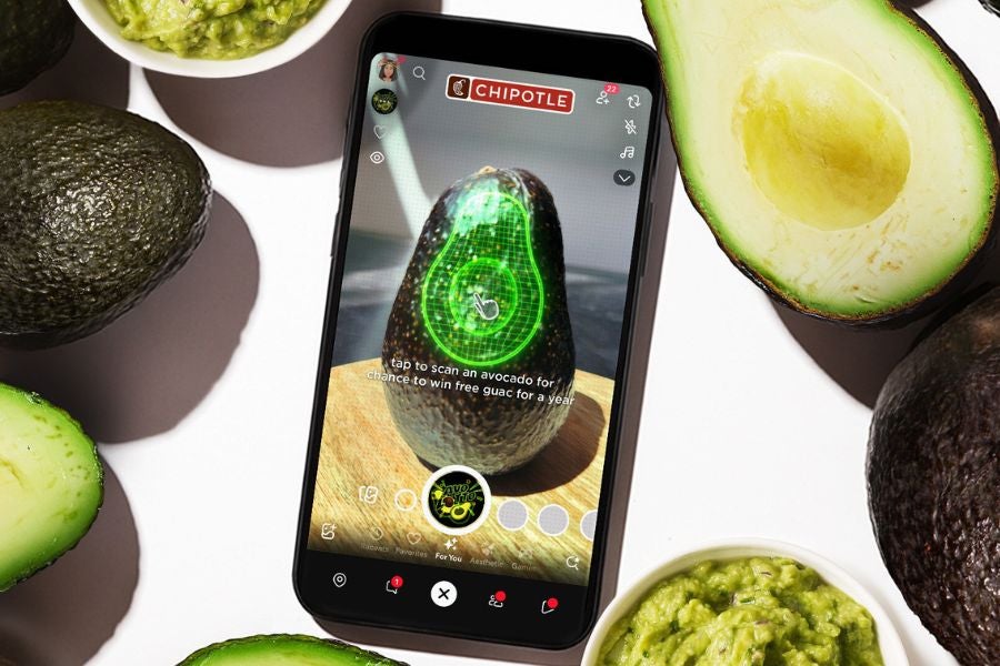 Fans must use the “AvoLotto Lens” on Chipotle’s official Snapchat and scan a real avocado for a chance to win free guac for a year