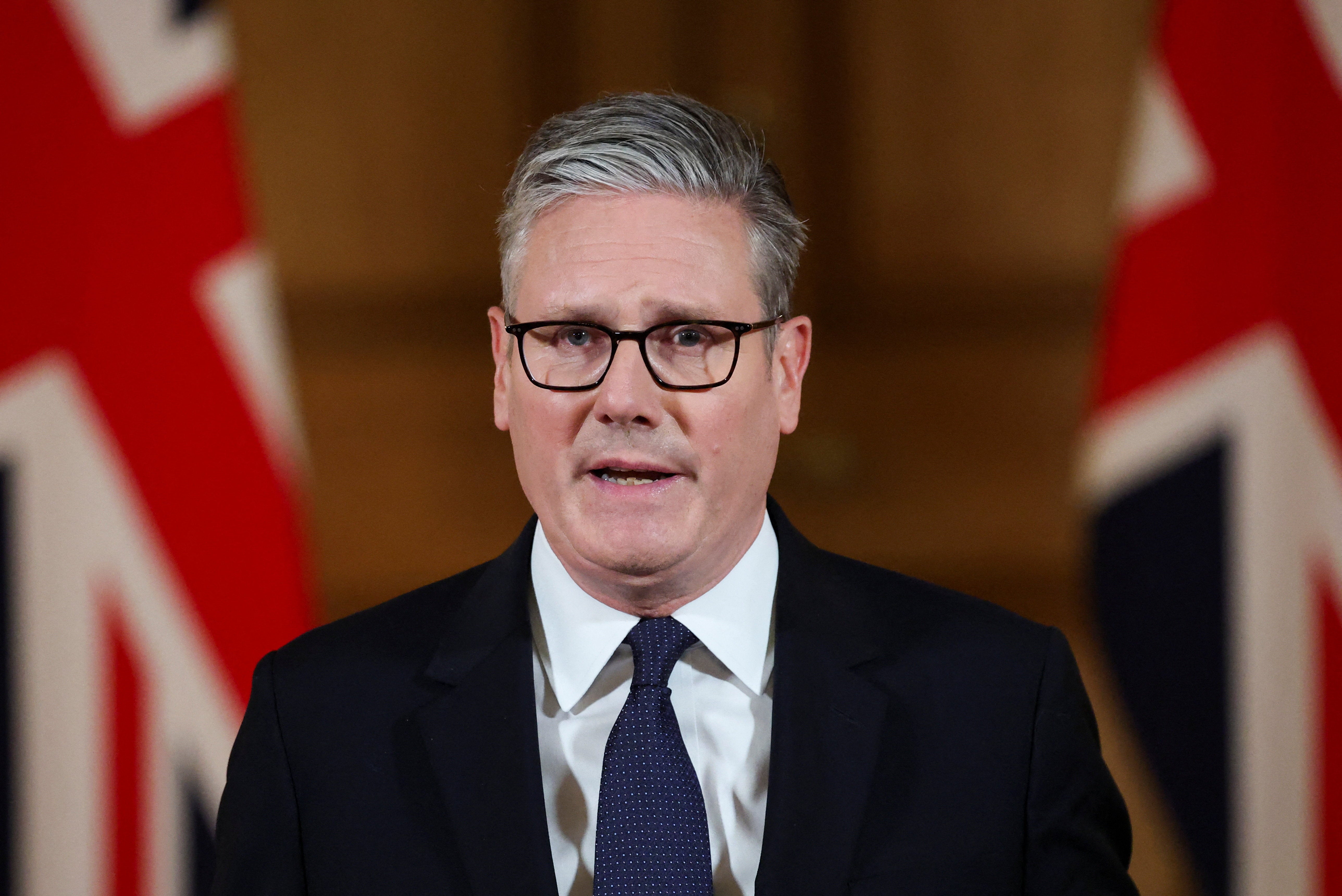 The prime minister has said the UK and its allies need to see ‘at least 500 trucks entering Gaza every day’