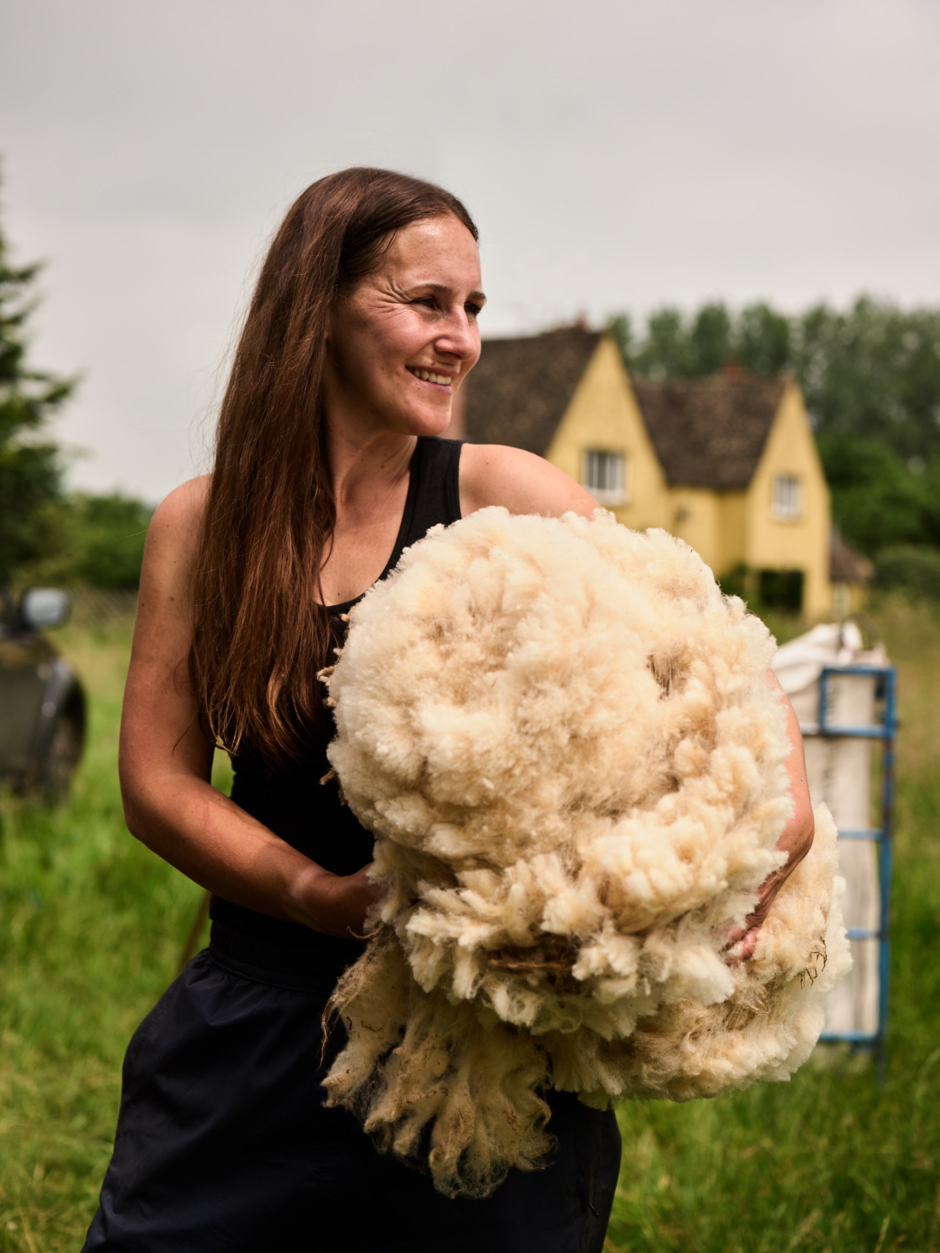 Katie Allen knitwear designer and regenerative farme