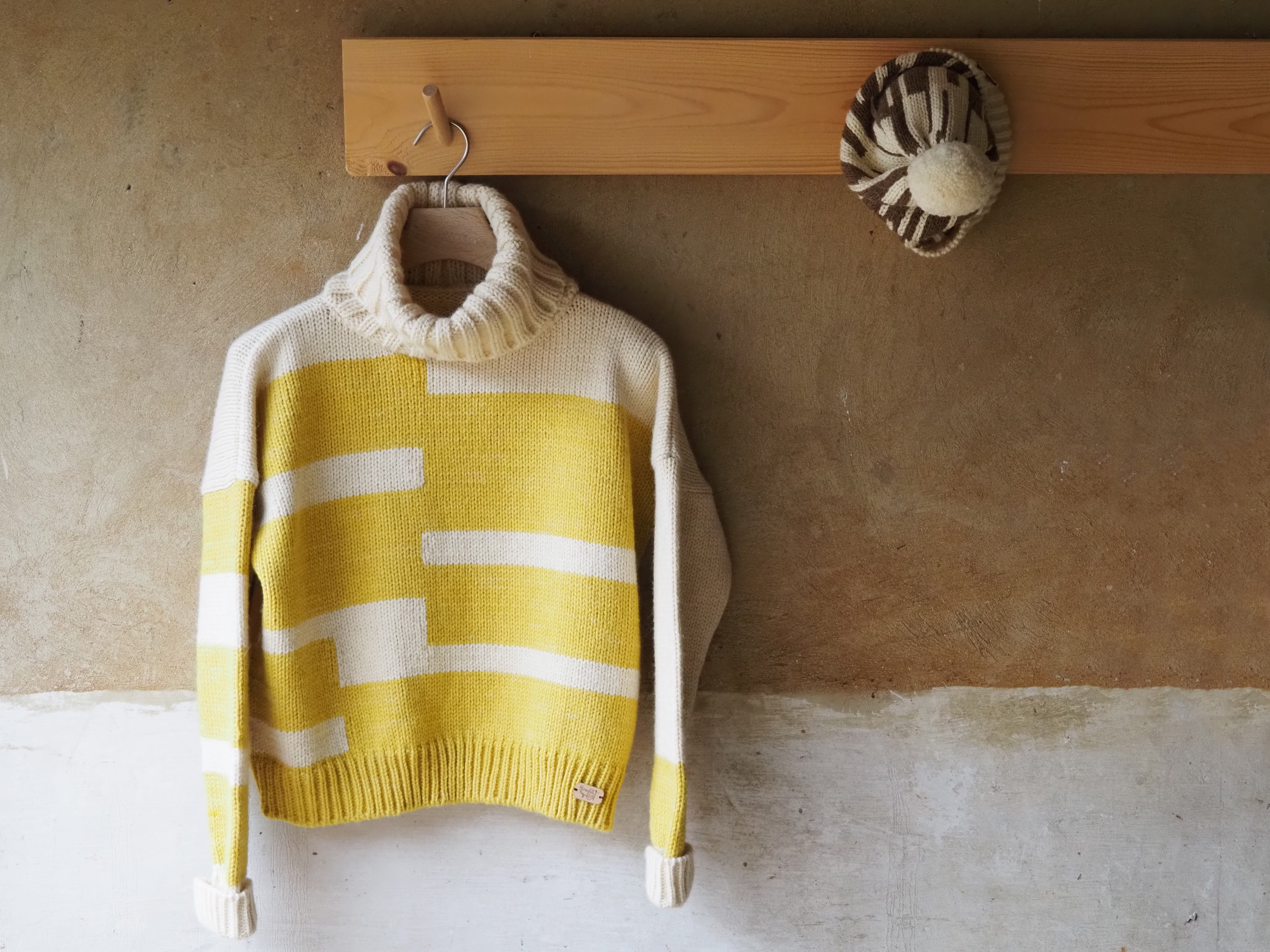 Katie Cotmarsh Knitwear - Rafter Jumper and Bobble Hat