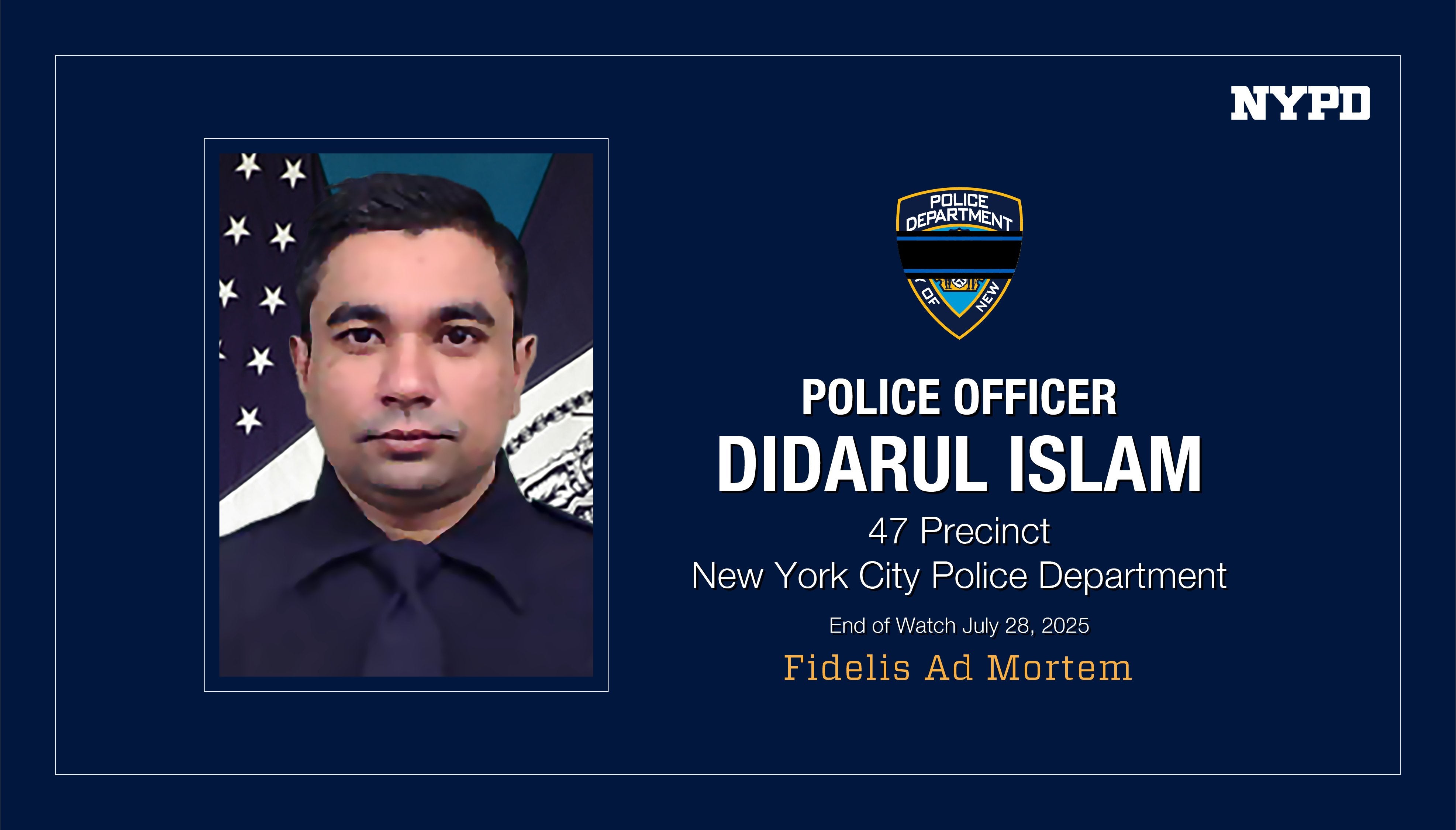 Didarul Islam was shot dead on Monday night by suspected gunman Shane Devon Tamura, police say