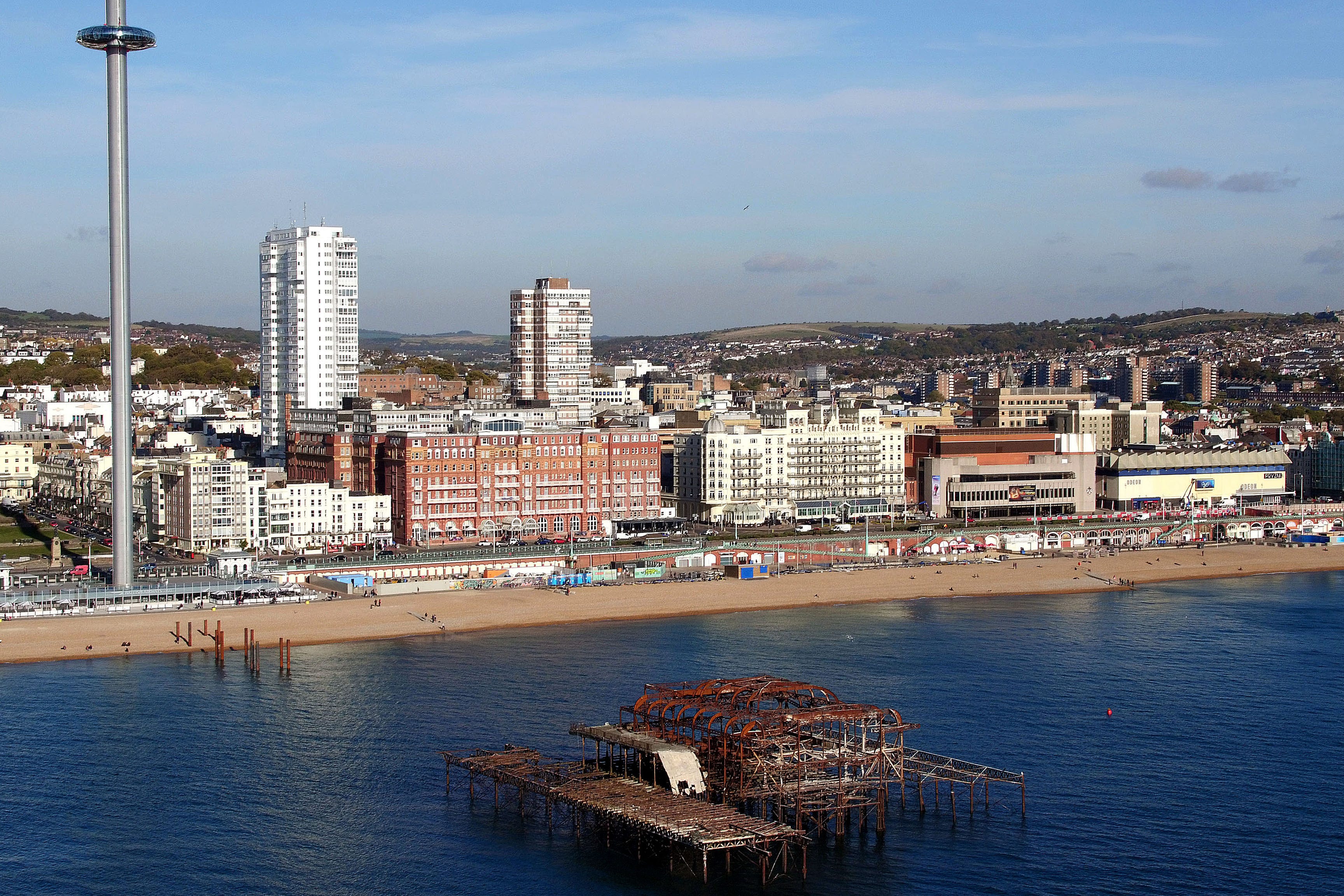 British Divers Marine Life Rescue medics rescued the seal pup by Brighton West Pier