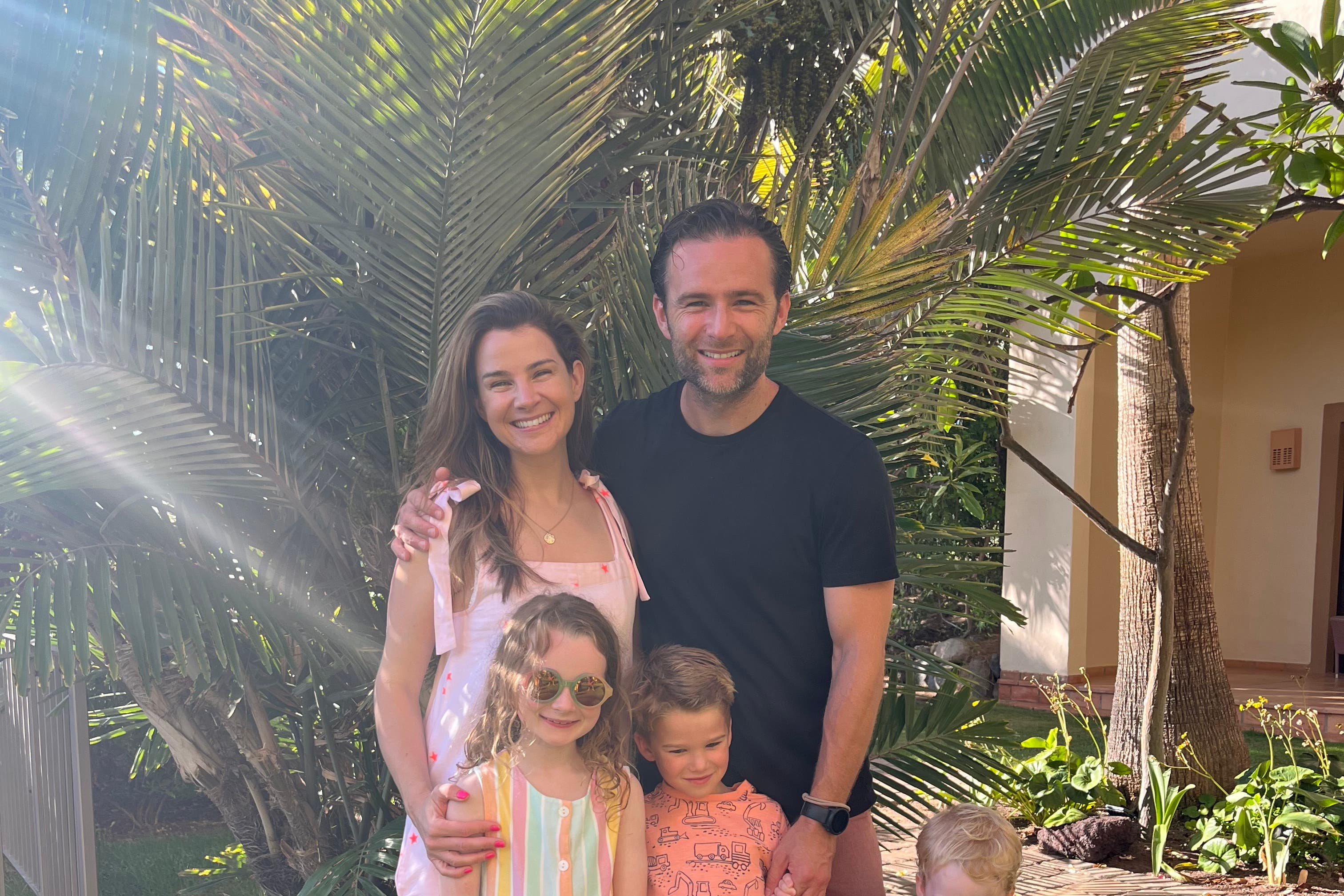 Izzy and Harry Judd and their children Lola, Kit and Lockie (Izzy Judd/PA)