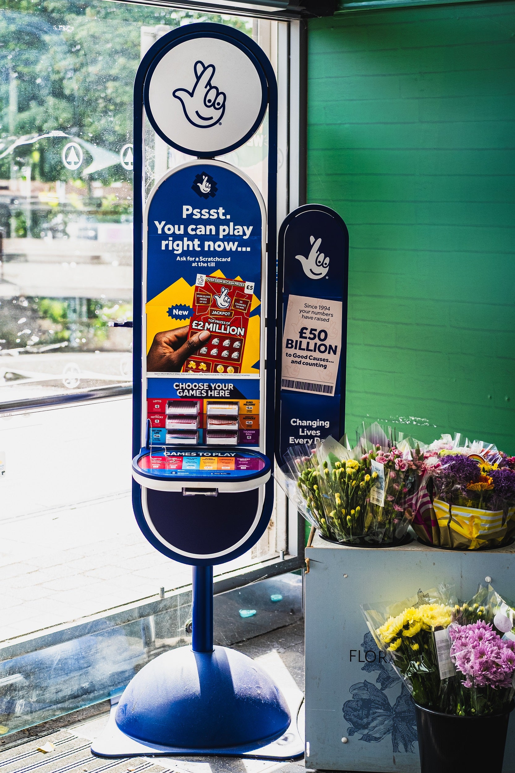 A new National Lottery ‘playstation’. (Allwyn/PA)