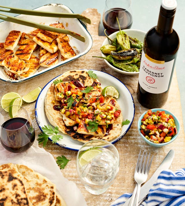 <p>Sweet, smoky and seriously satisfying – these glazed halloumi flatbreads are a meat-free BBQ main that even carnivores will fight over</p>