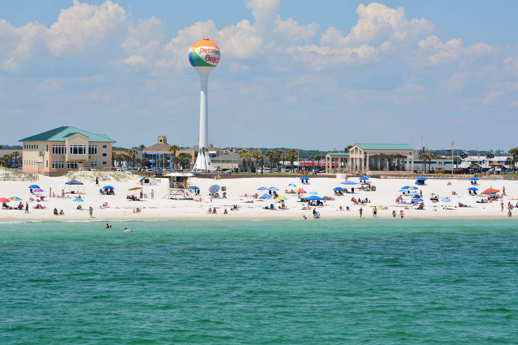 There are 18 miles of pristine sands at Pensacola Beach