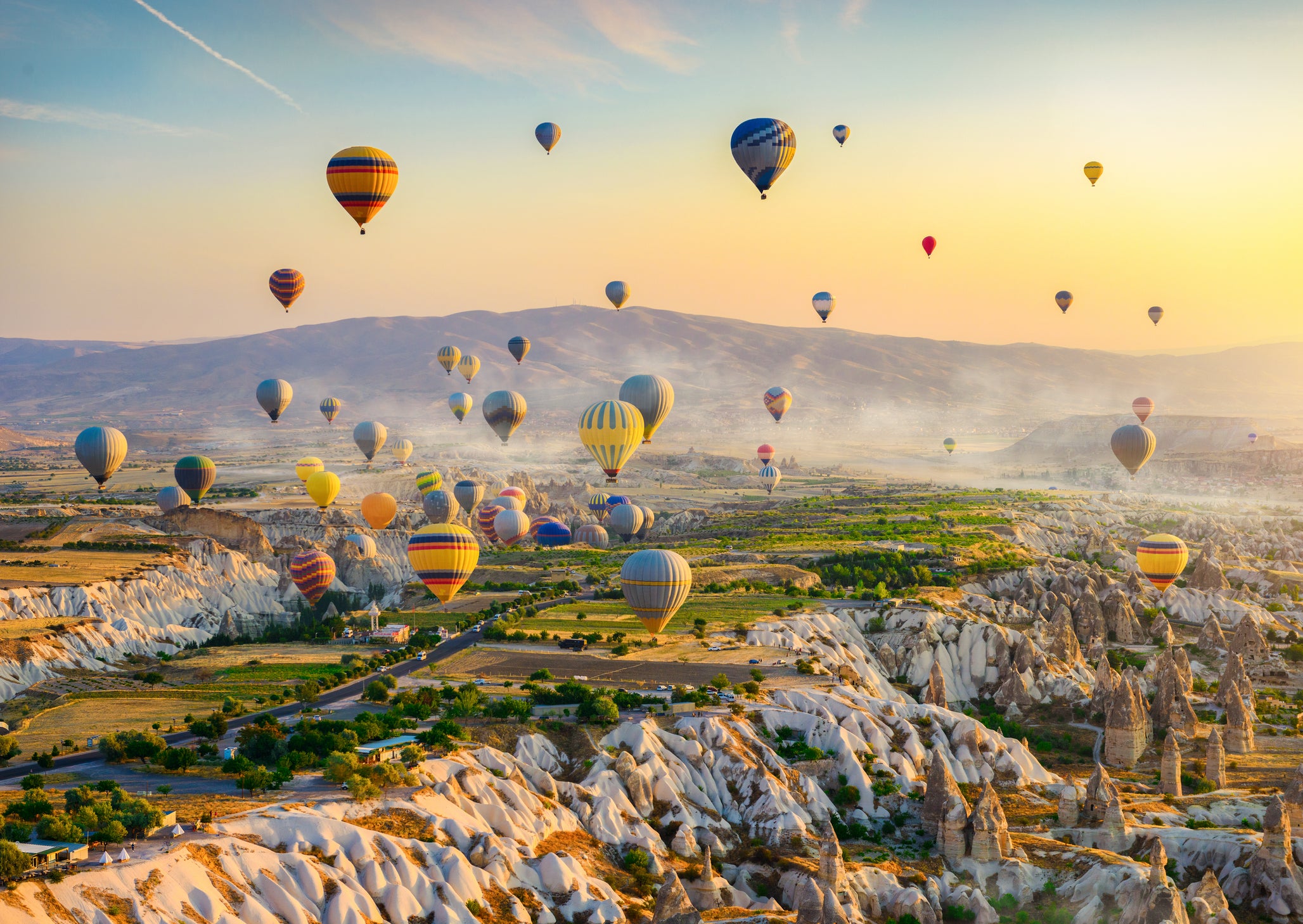 <p>Soar above spectacular scenery at this one-of-a-kind Turkish region, Cappadocia</p>