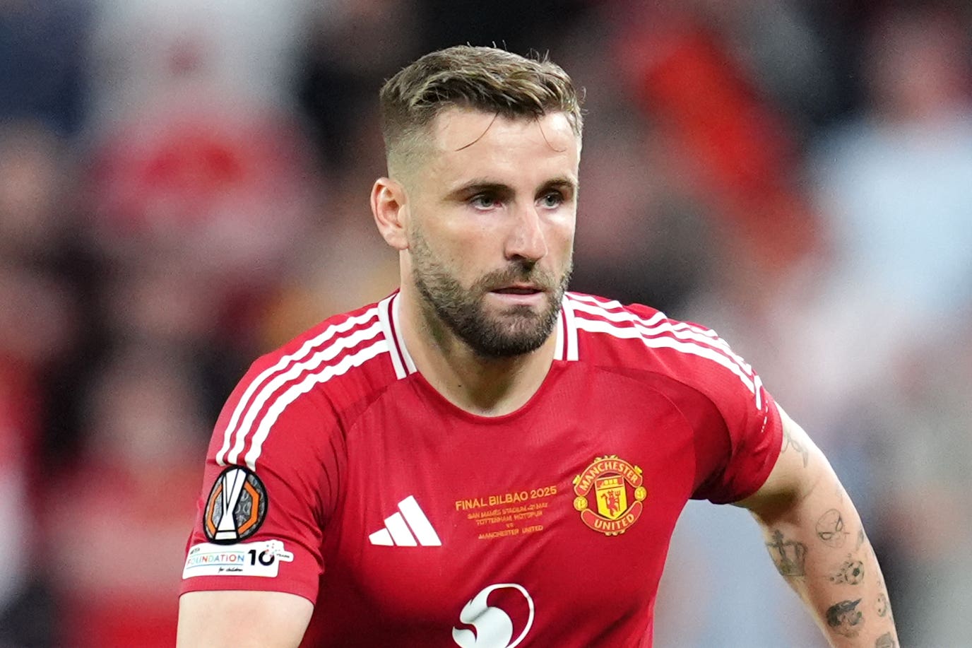 Luke Shaw has backed Ruben Amorim’s approach (Adam Davy/PA)