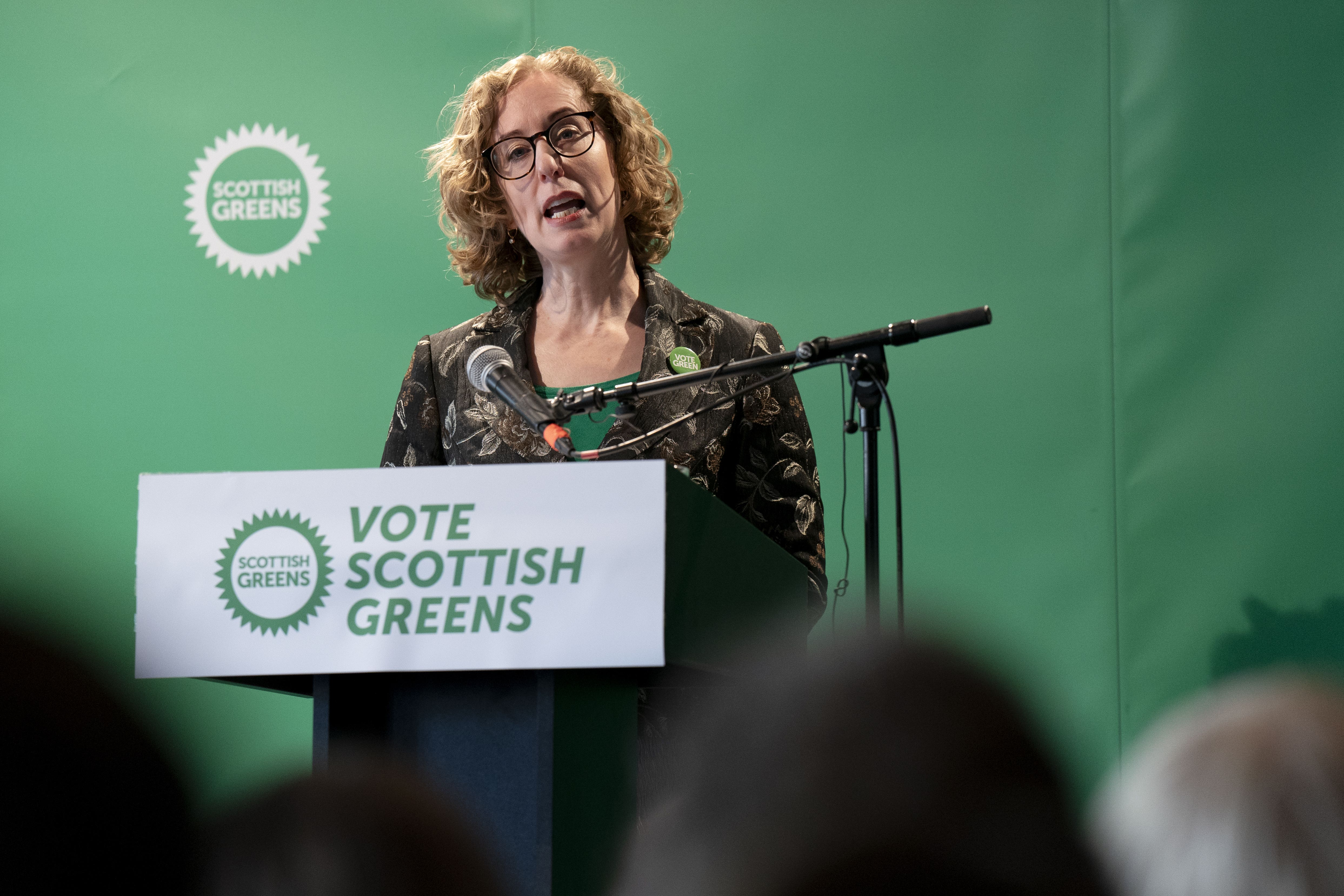 Lorna Slater is seeking re-election as Green co-leader(Jane Barlow/PA)