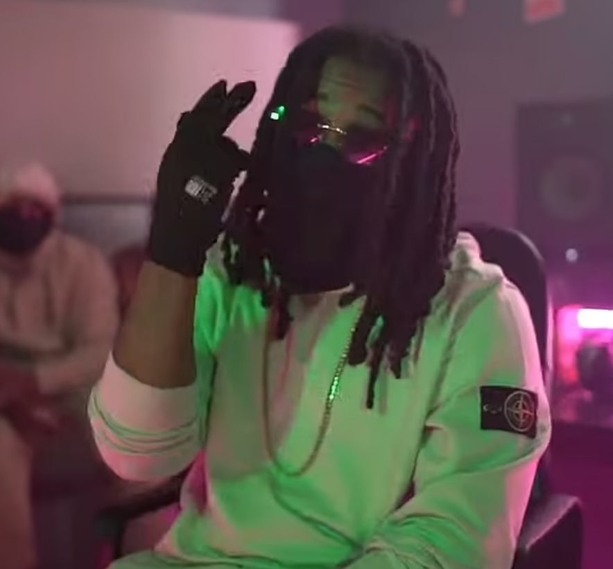 Renai Belle in a rap video threatening Josh McKay. (Met Police/PA)