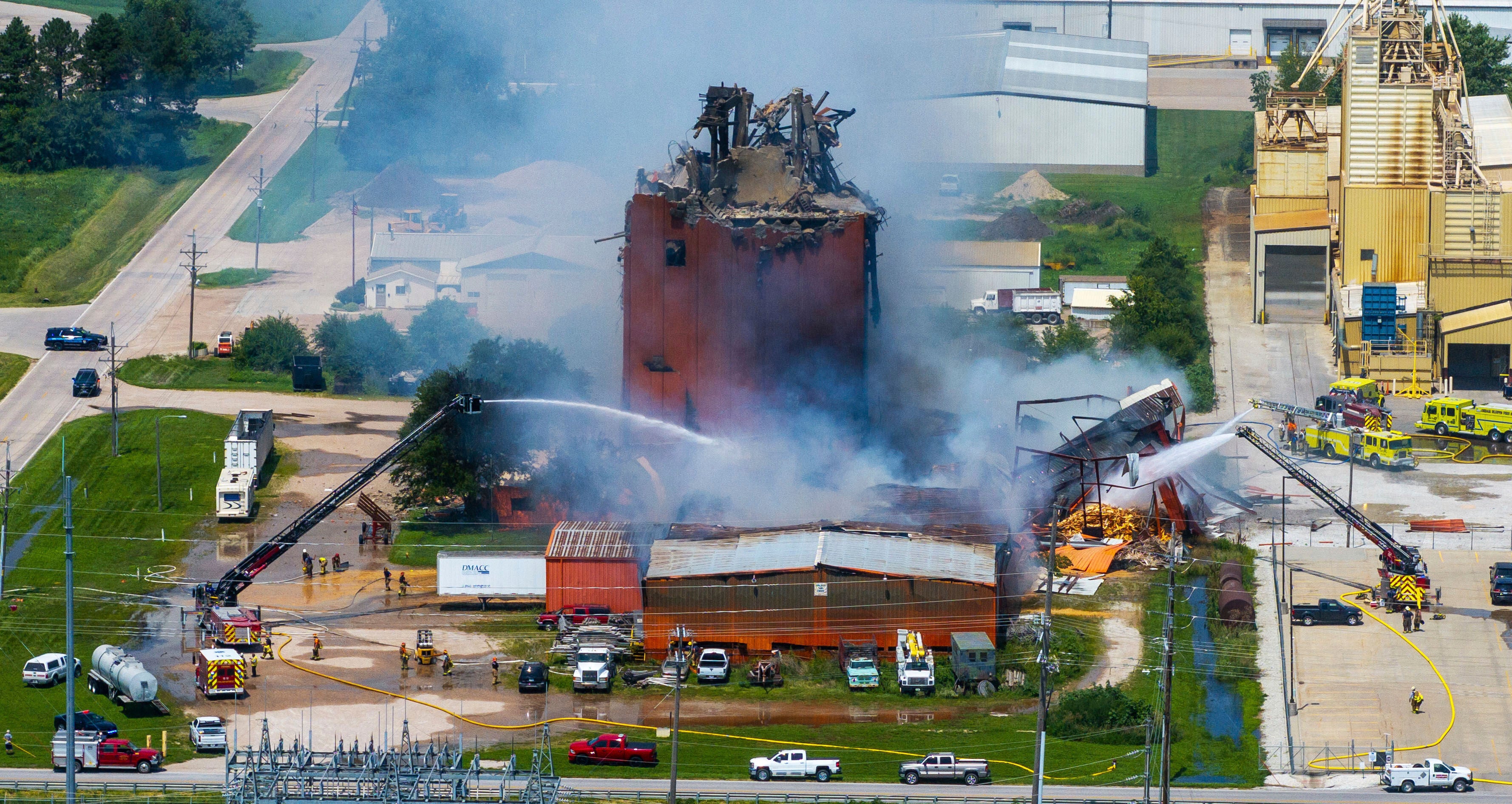 The Fermont Fire Department told The Independent late Tuesday night there were still firefighters on the scene