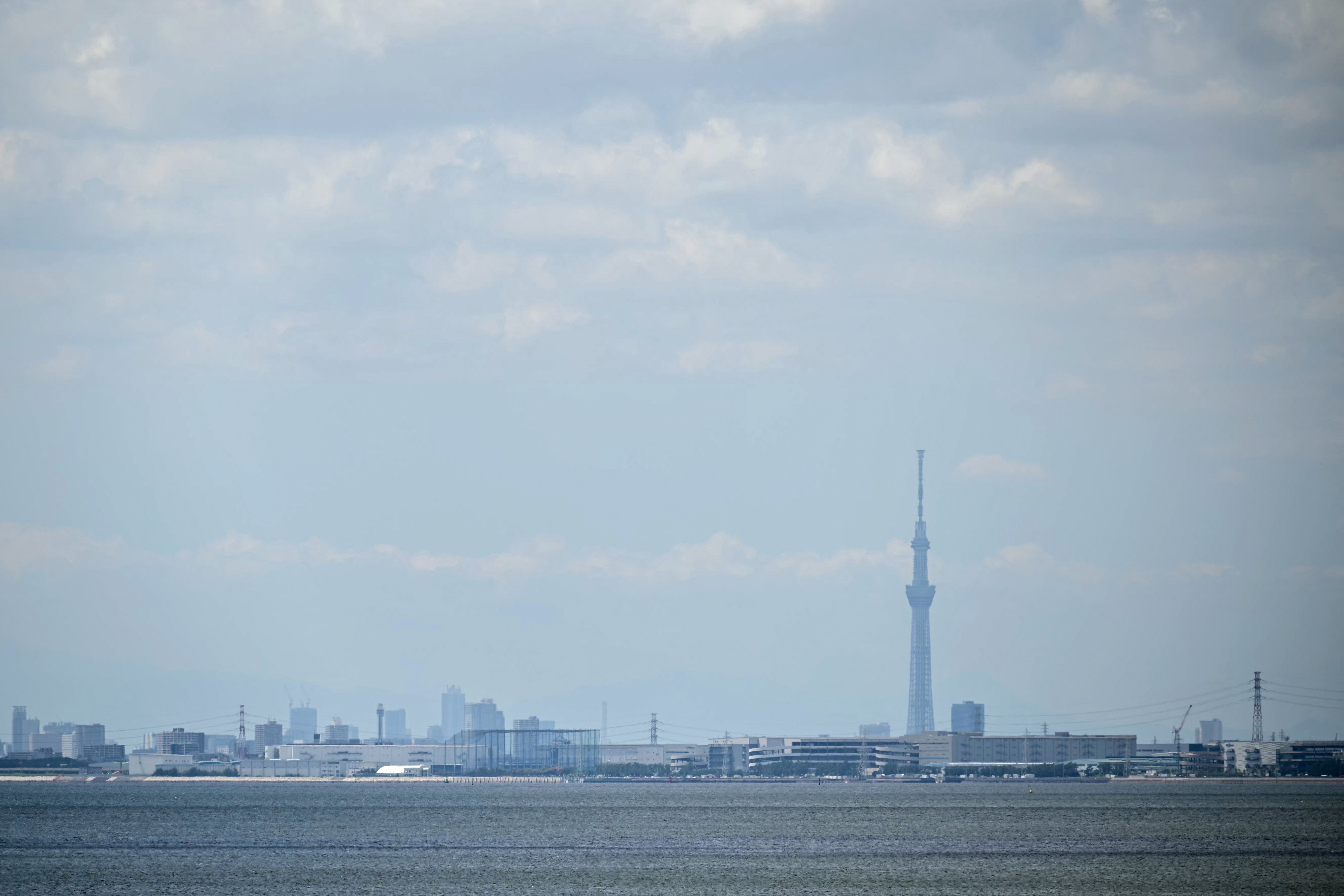 <p>A view of Tokyo Bay after much of coastal Japan went on a tsunami alert following a massive earthquake in the sea off eastern Russia on 30 July 2025</p>