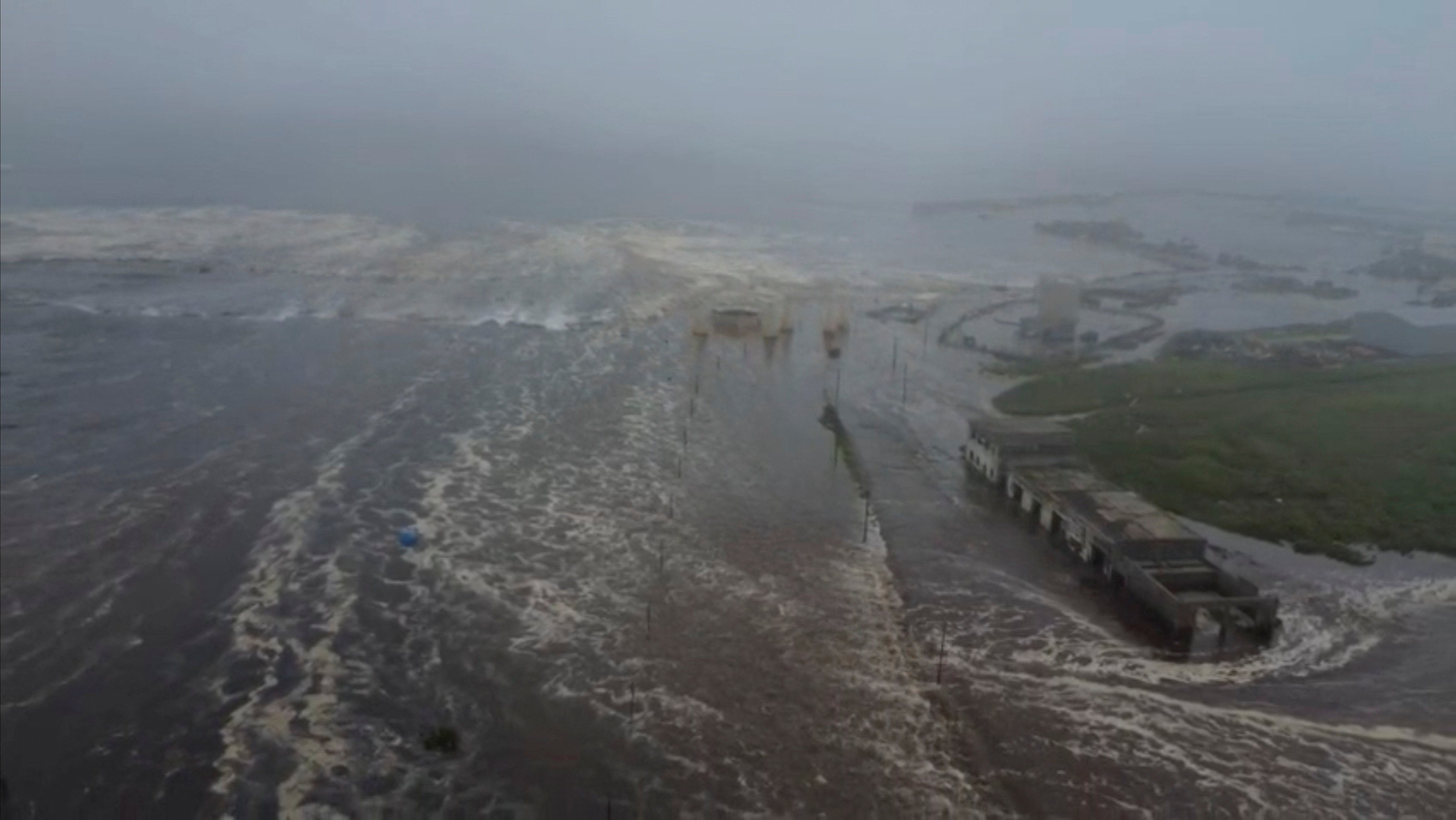 Tsunami waves have followed the earthquake