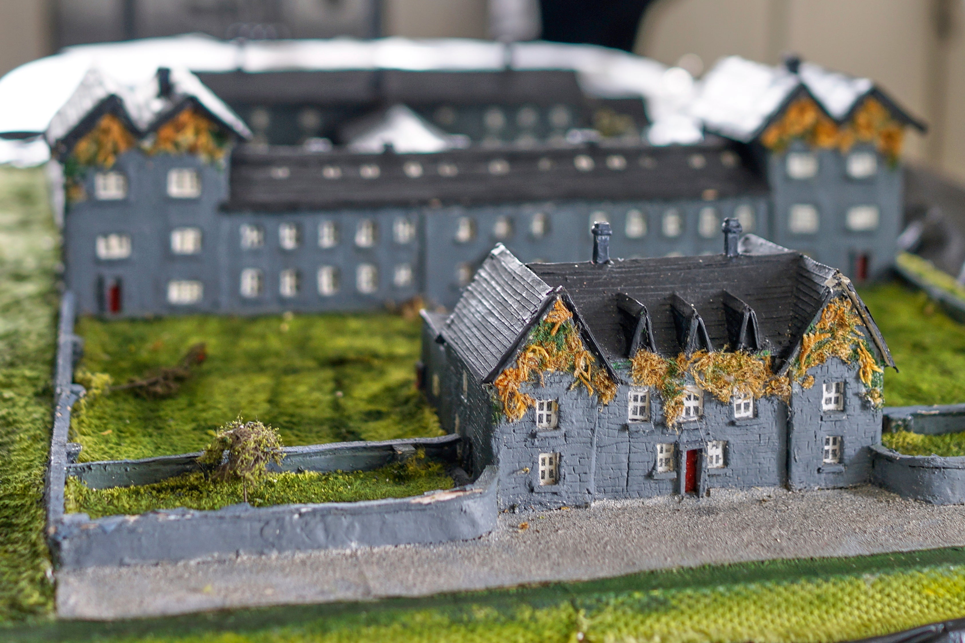 A replica built by Catherine Corless, who discovered that nearly 800 children died at a mother and baby home in Tuam, Ireland. (AP Photo/Brian Melley)