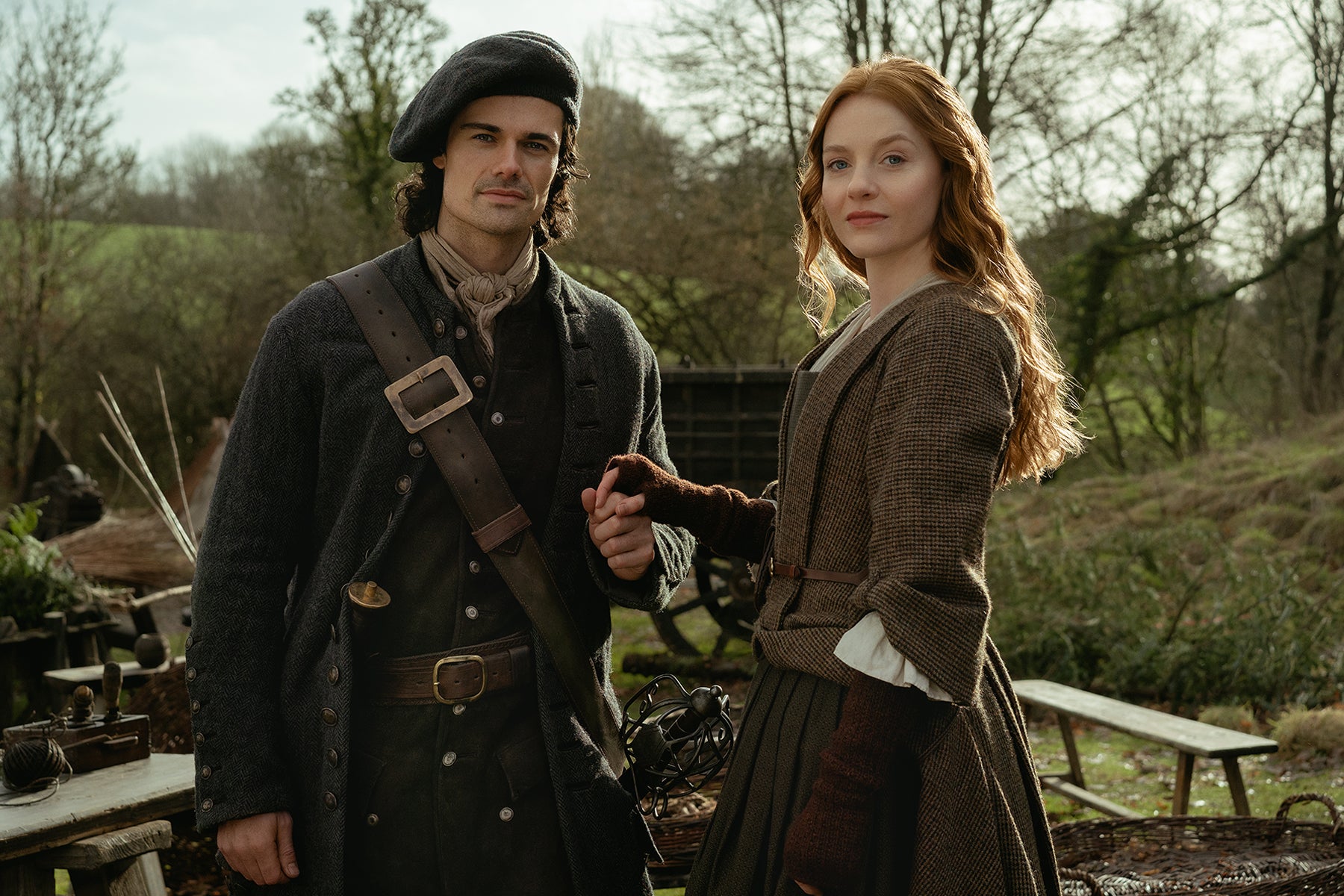 Harriet Slater and Jamie Roy as Ellen MacKenzie and Brian Fraser in ‘Blood of My Blood’