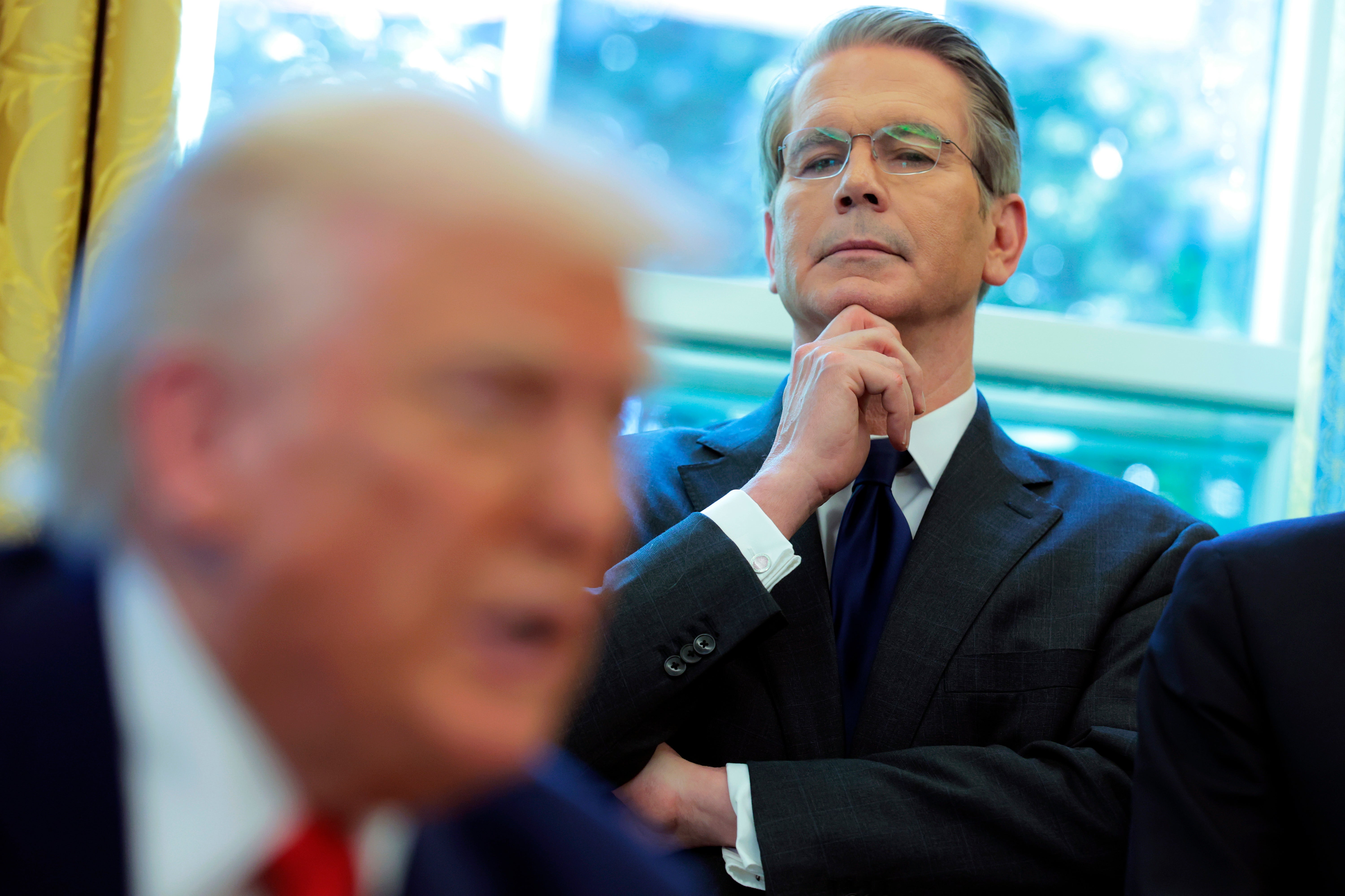 Treasury Secretary Scott Bessent said that Trump’s baby savings accounts are a ‘backdoor for privatizing Social Security.’ The Treasury said that his comments had been taken ‘out of context.’