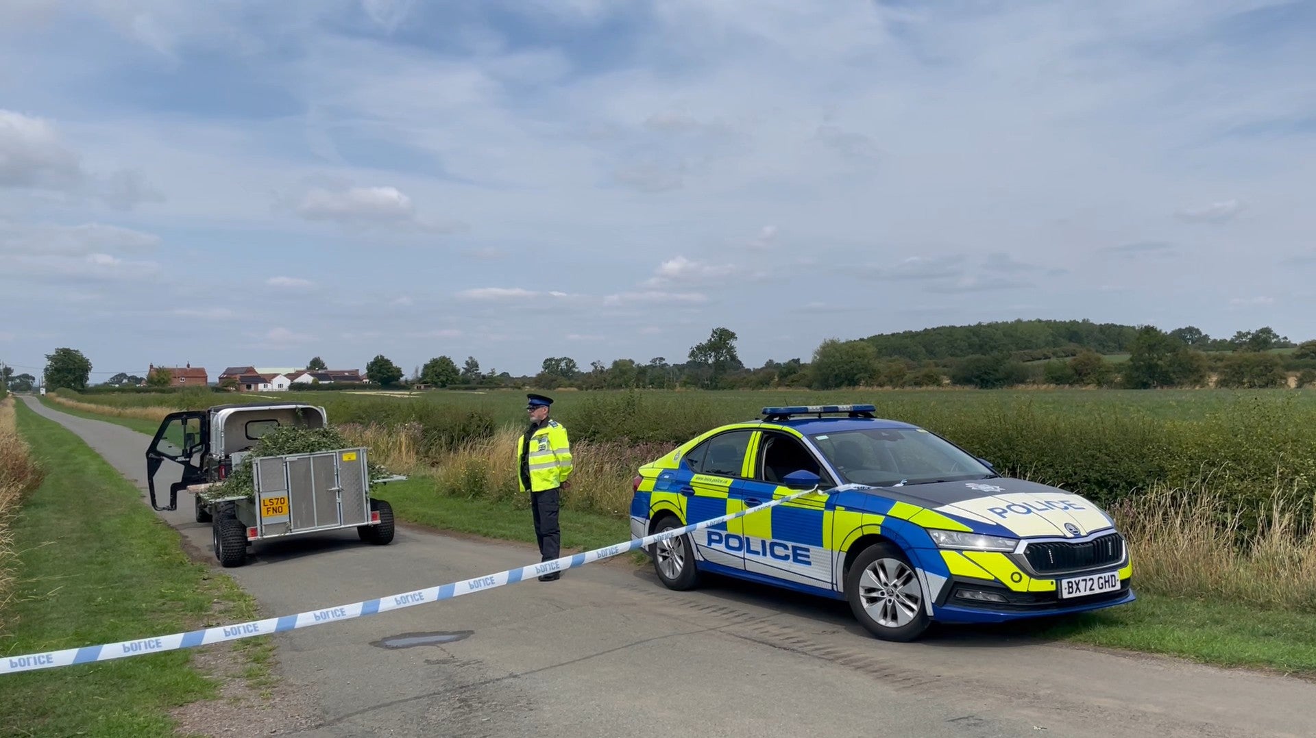 Eight children were taken to hospital as a precaution. Police remain at the scene to carry out enquiries