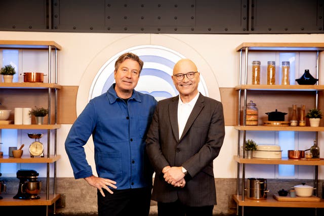 <p>John Torode (left) and Gregg Wallace have been sacked from the BBC show</p>