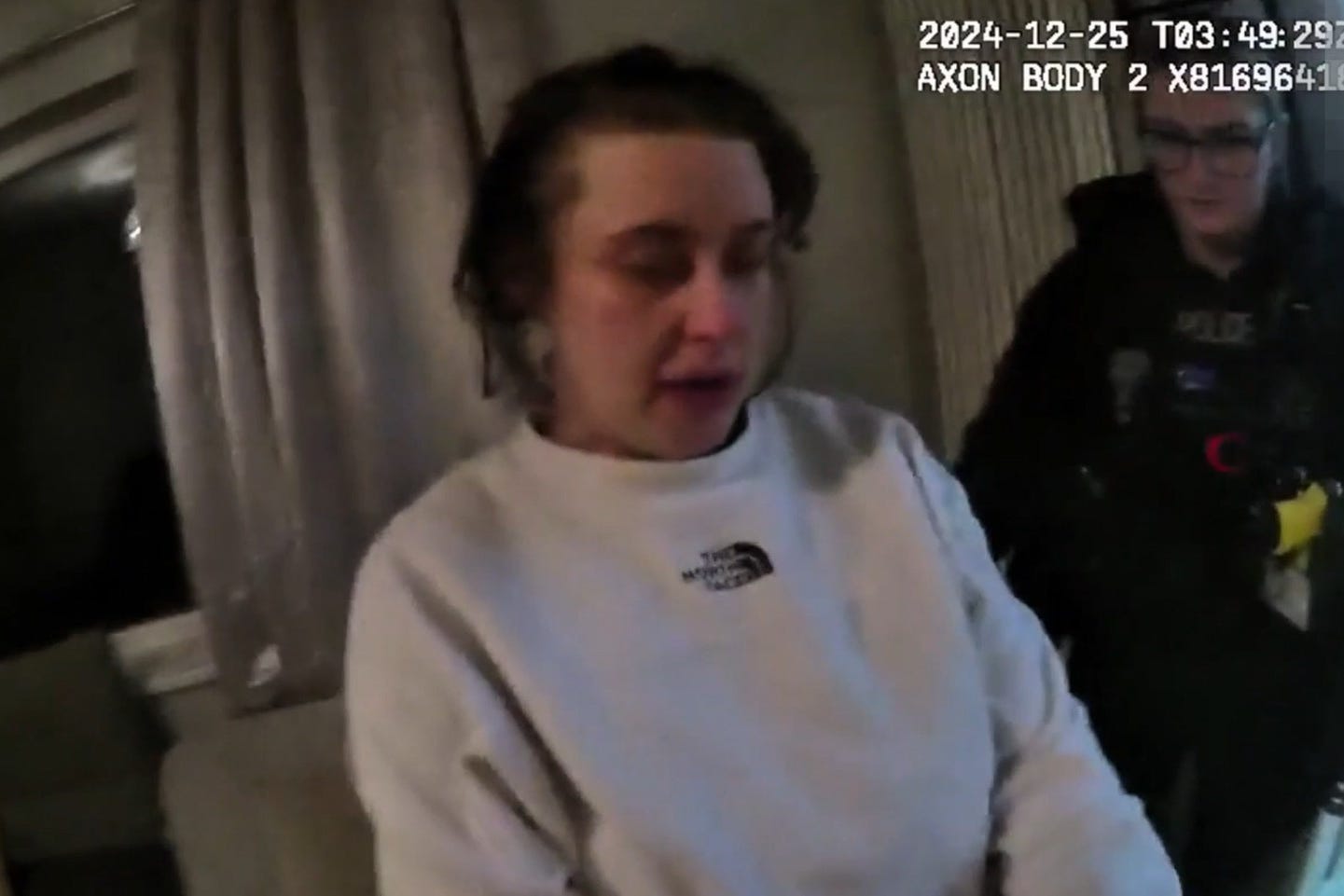 Carless as she was arrested for murdering Louis Price