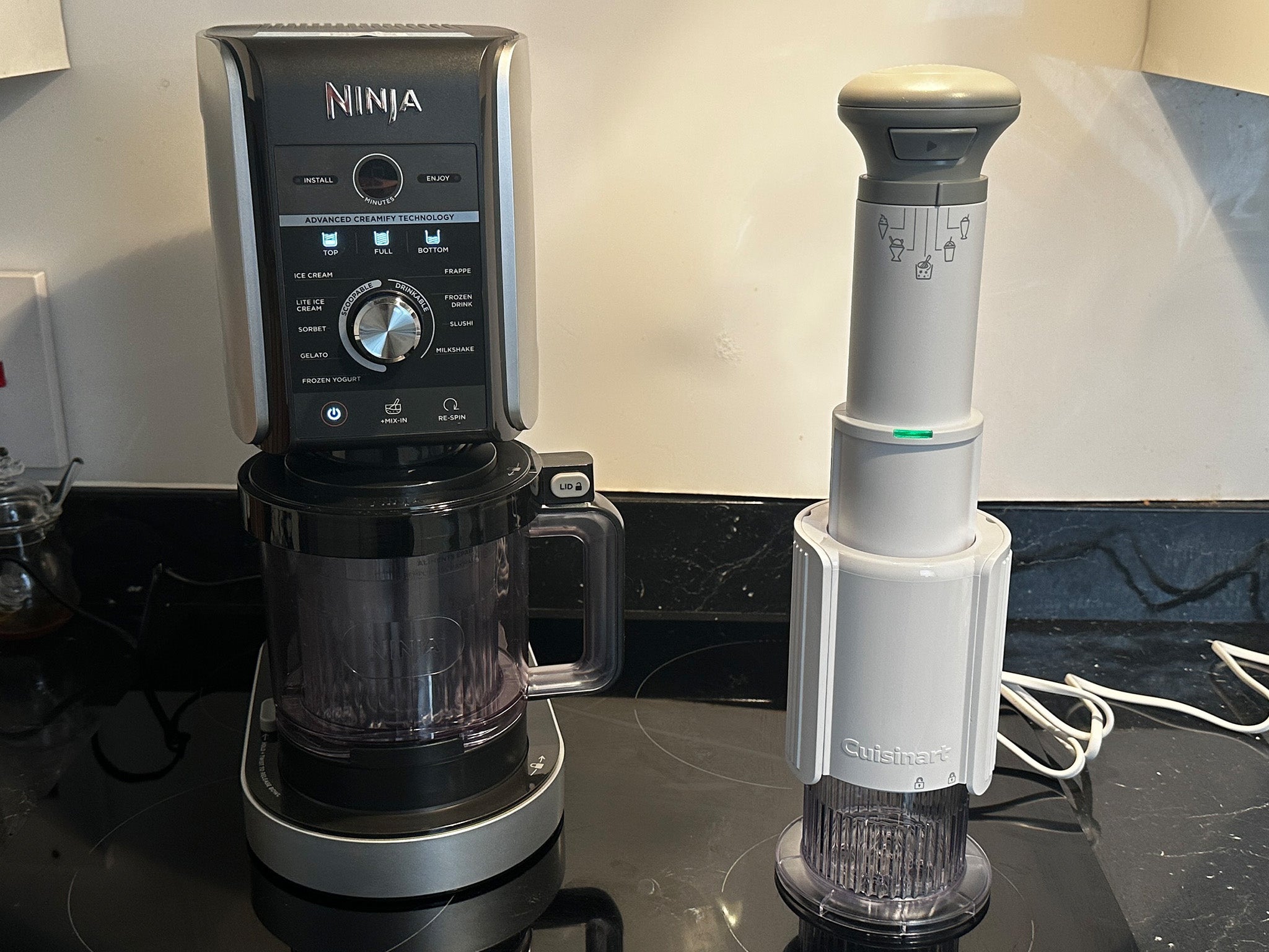 I tested these machines with the same frozen dessert bases to keep things fair