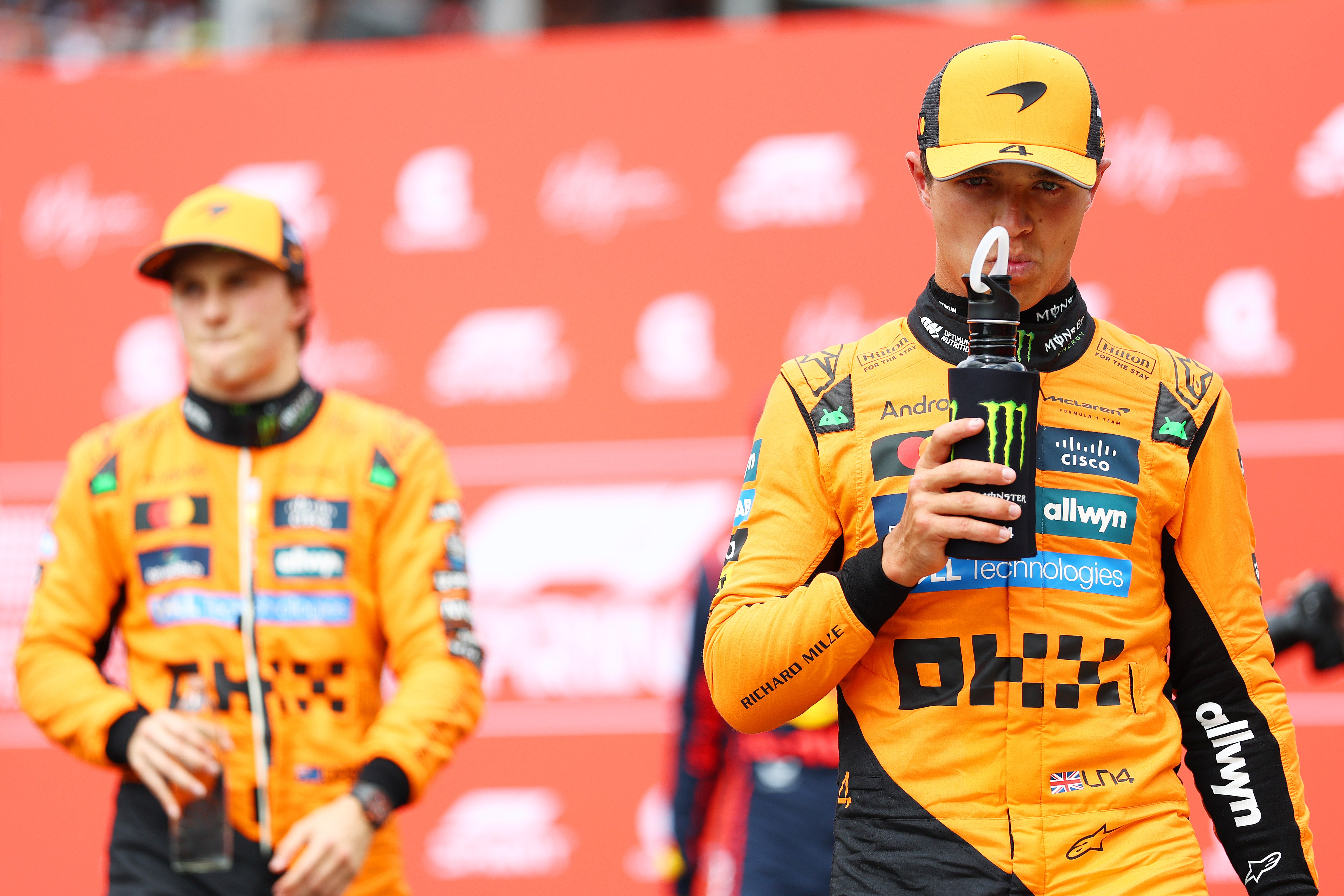 There is little to choose between the two McLaren drivers this season