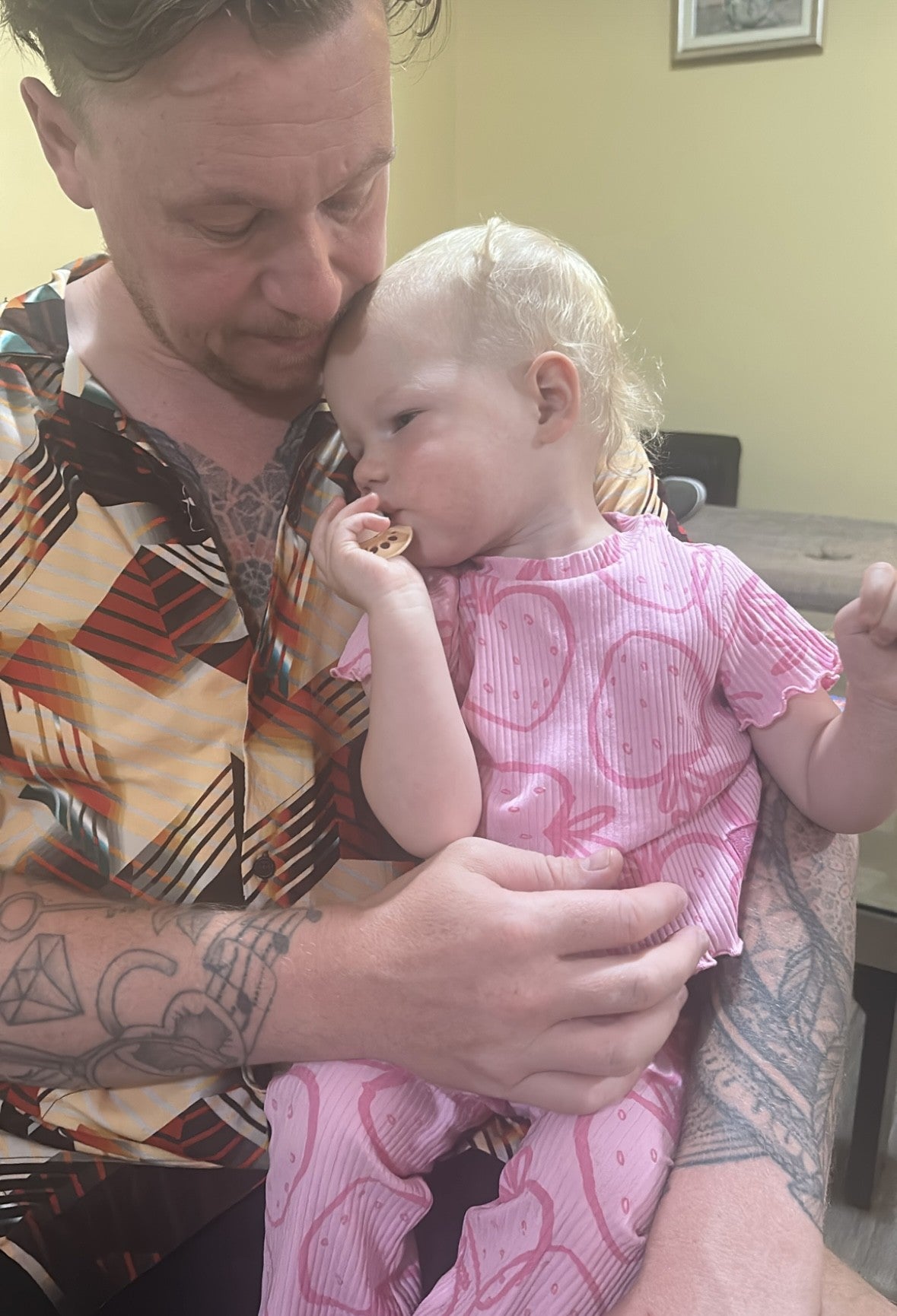 They have been unable to find a hotel room with a cot for their 18-month-old baby