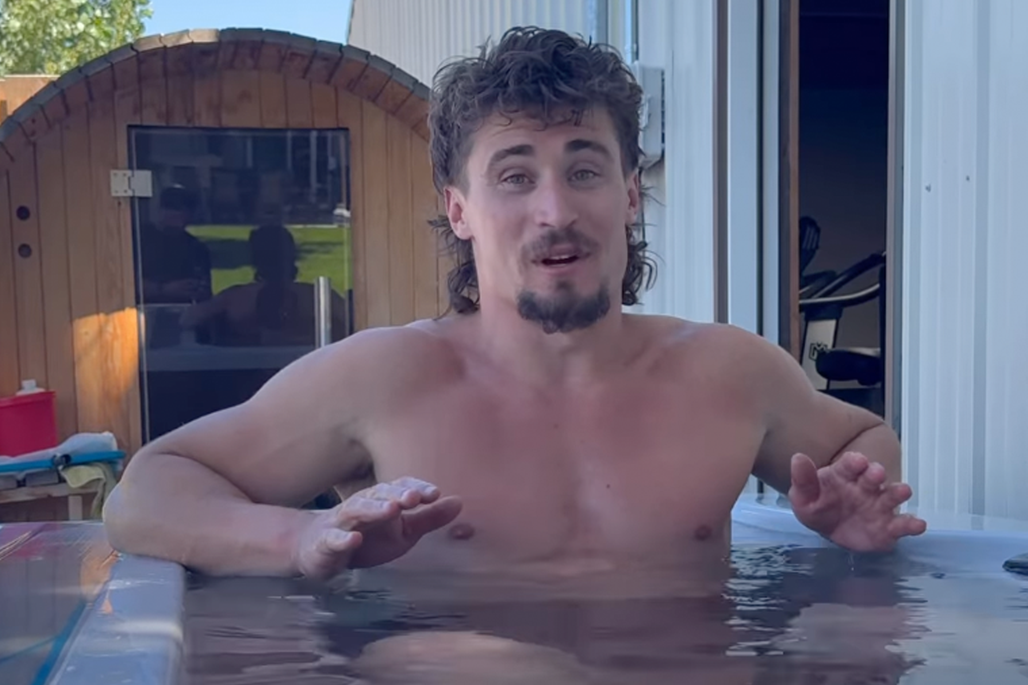 Sleep is Medeiros’ number one recovery tool, but he also stretches daily and regularly uses a sauna and ice bath