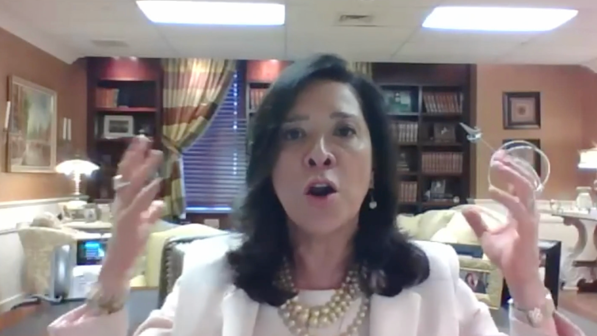 Judge Esther Salas gave an emotional address to Thursday’s forum, noting that this month had marked the fifth anniversary of her son Daniel’s death. The 20-year-old was killed while celebrating his birthday in 2020 shooting by a gunman who had intended to kill his mother