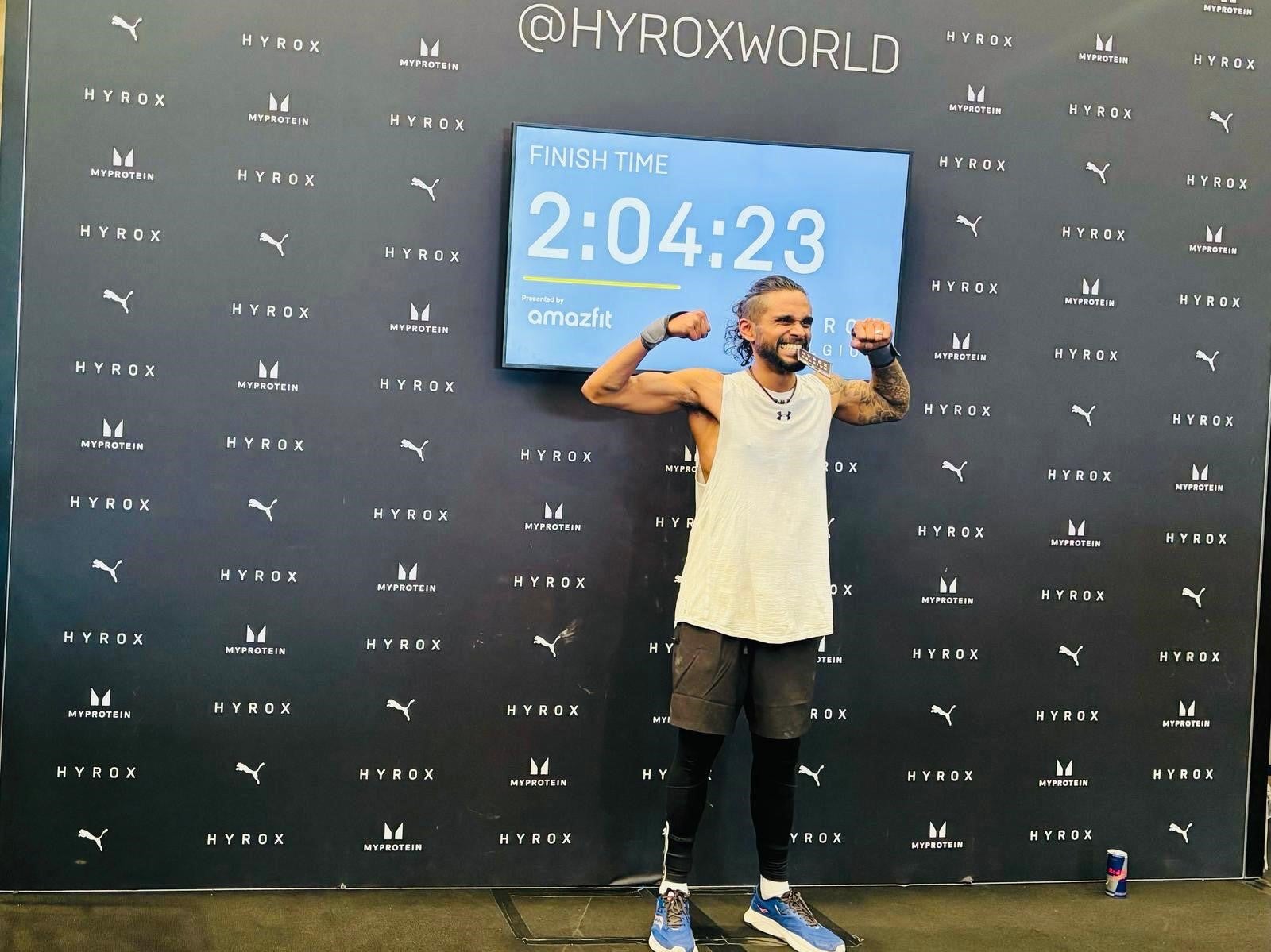 Sam, o Hyrox Fitness Challenge, concluído seis meses após a conclusão da quimioterapia