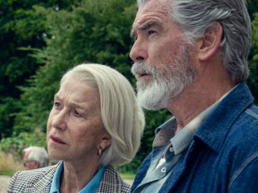 Mirren and Pierce Brosnan in ‘The Thursday Murder Club’