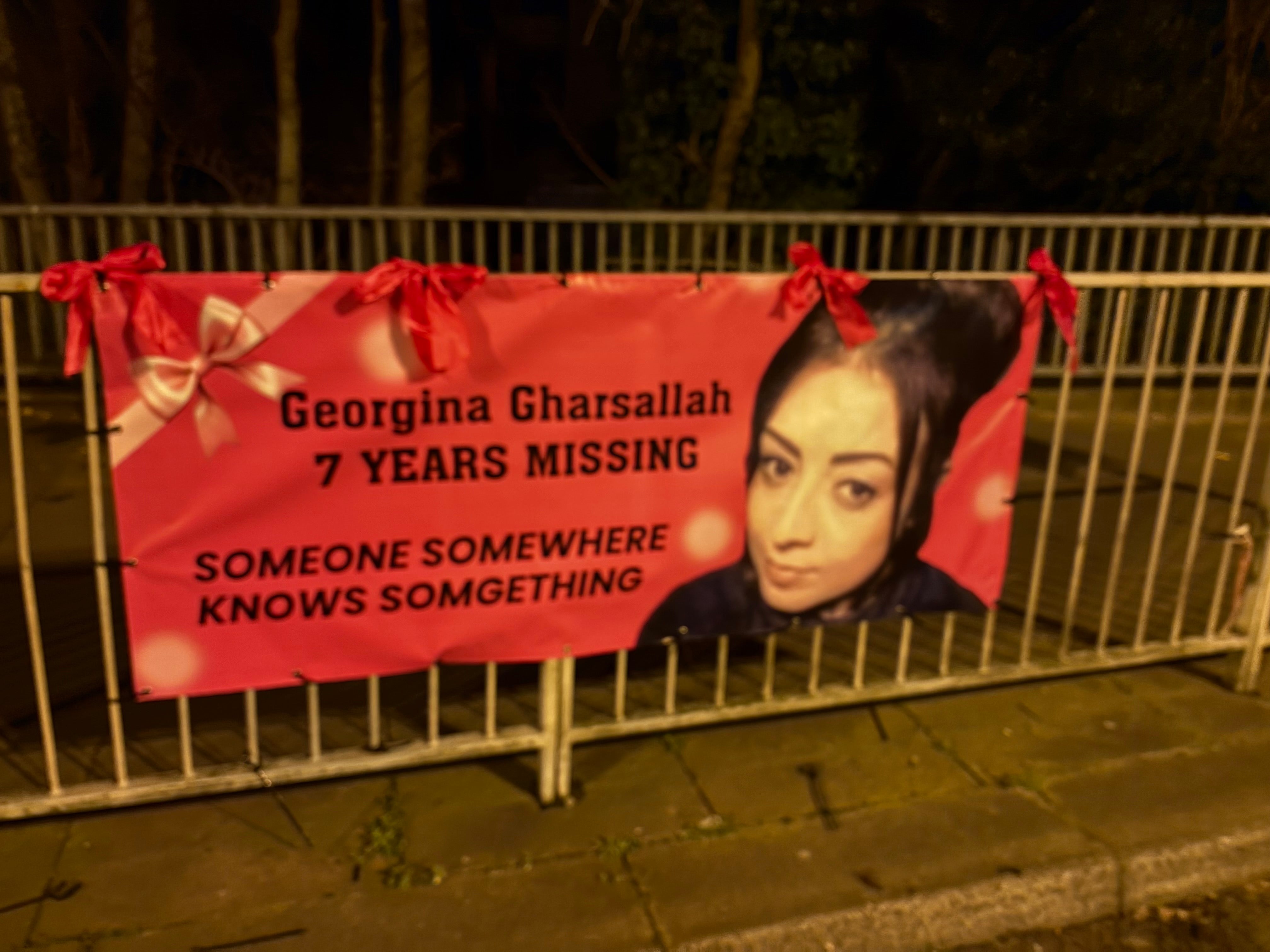 Every birthday and anniversary, Andrea replaces the posters and banners around Worthing to keep appealing for information
