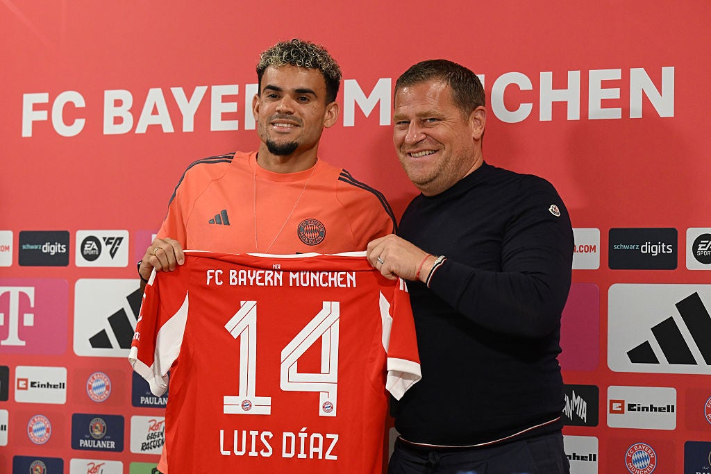 Luis Diaz has completed his £65.5m move to Bayern Munich