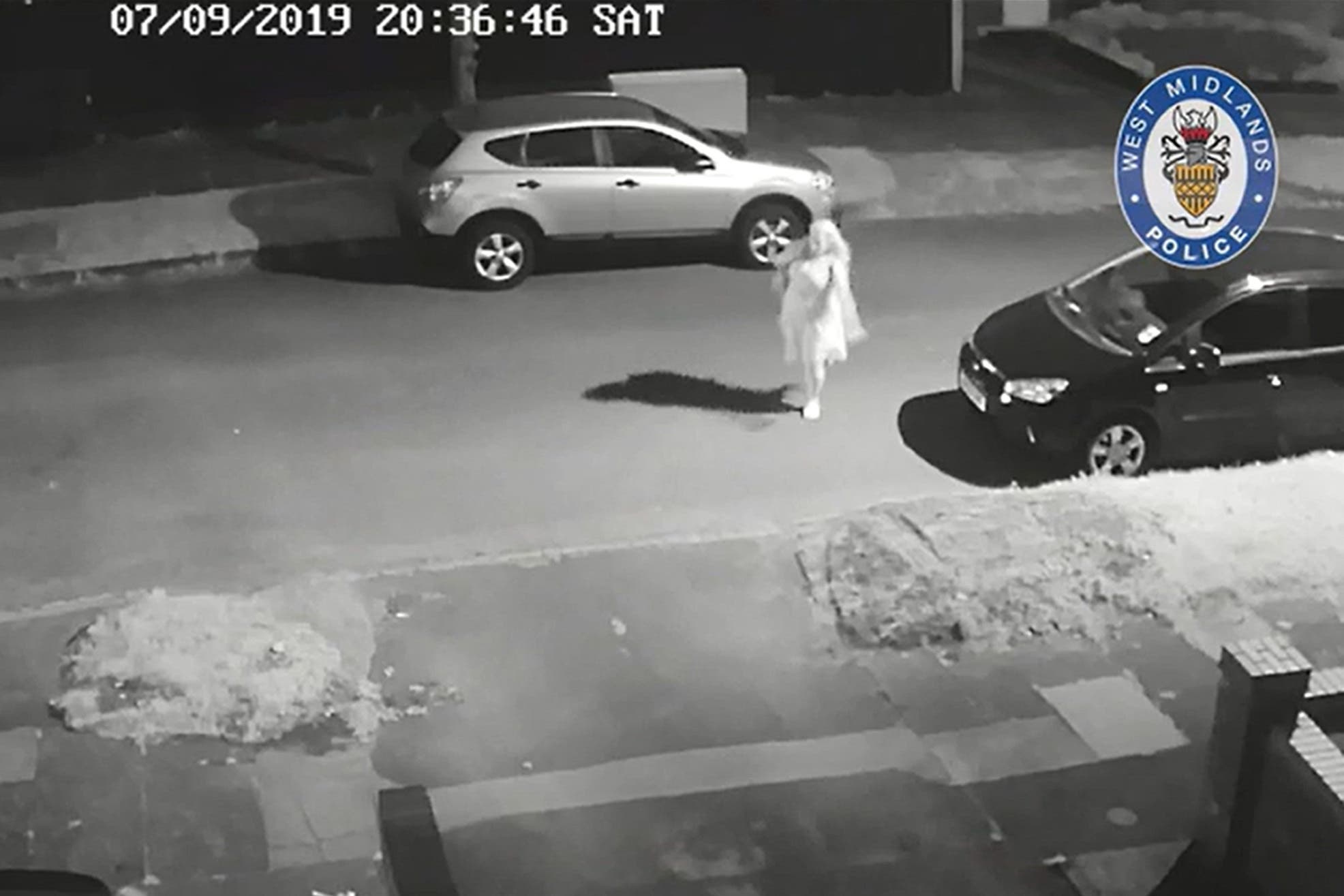 CCTV image that was shown to a jury and is claimed to show US citizen Aimee Betro in Birmingham following the attempted shooting of Sikander Ali in September 2019 (West Midlands Police/PA)