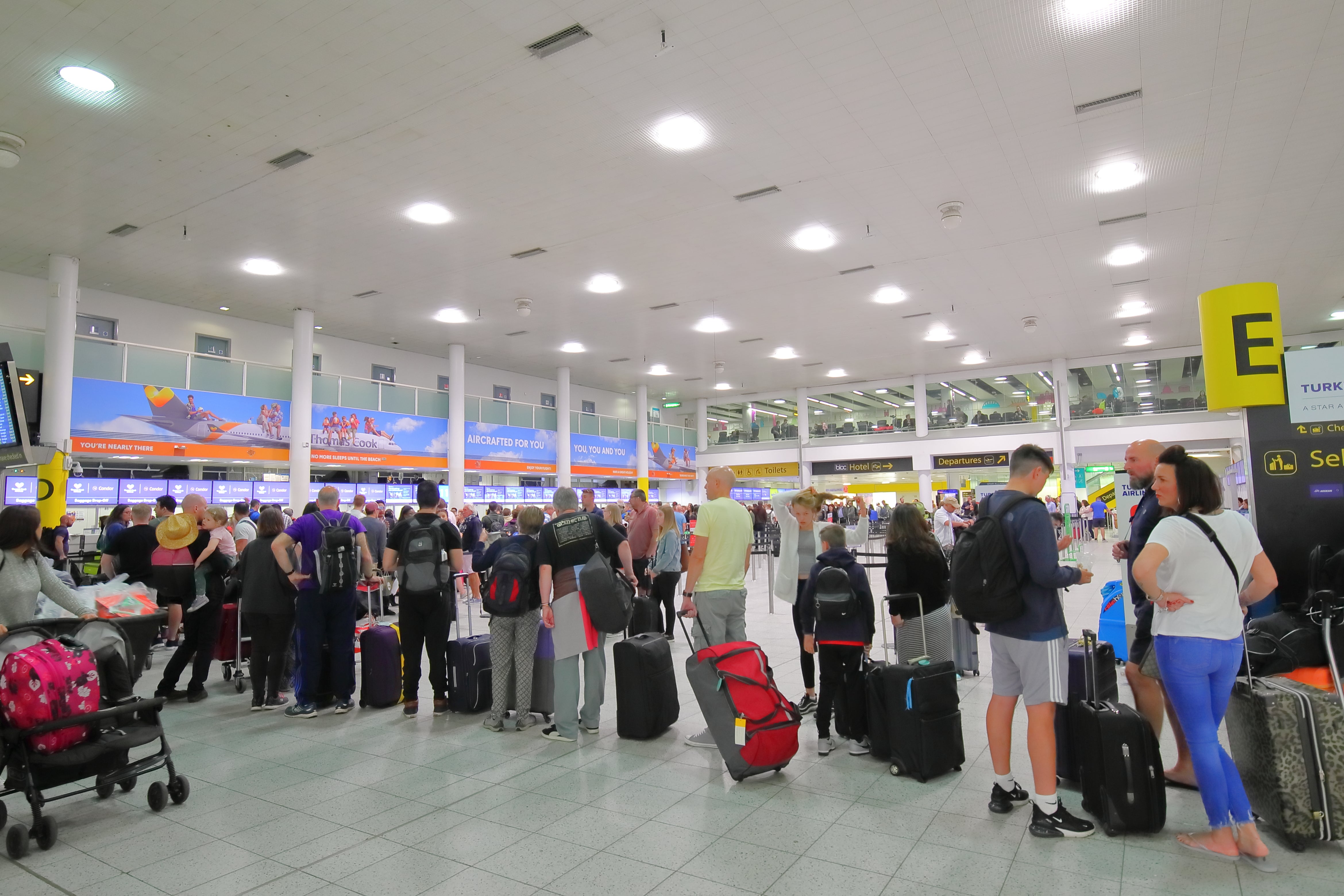 Gatwick airport is busiest before midday
