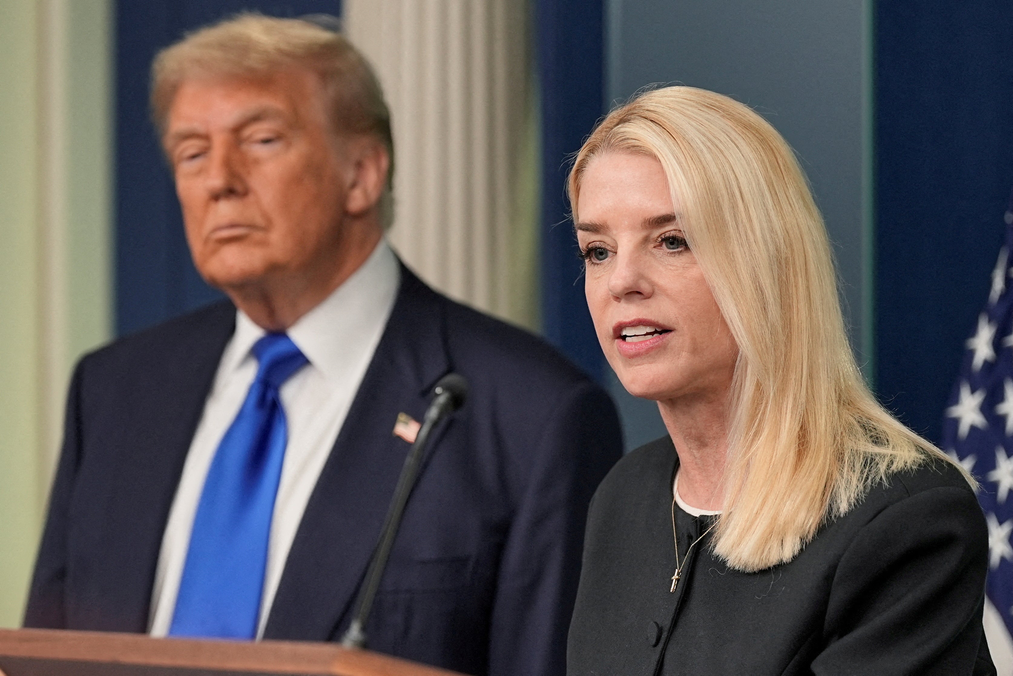 President Donald Trump and Attorney General Pam Bondi remain under pressure to release Epstein files
