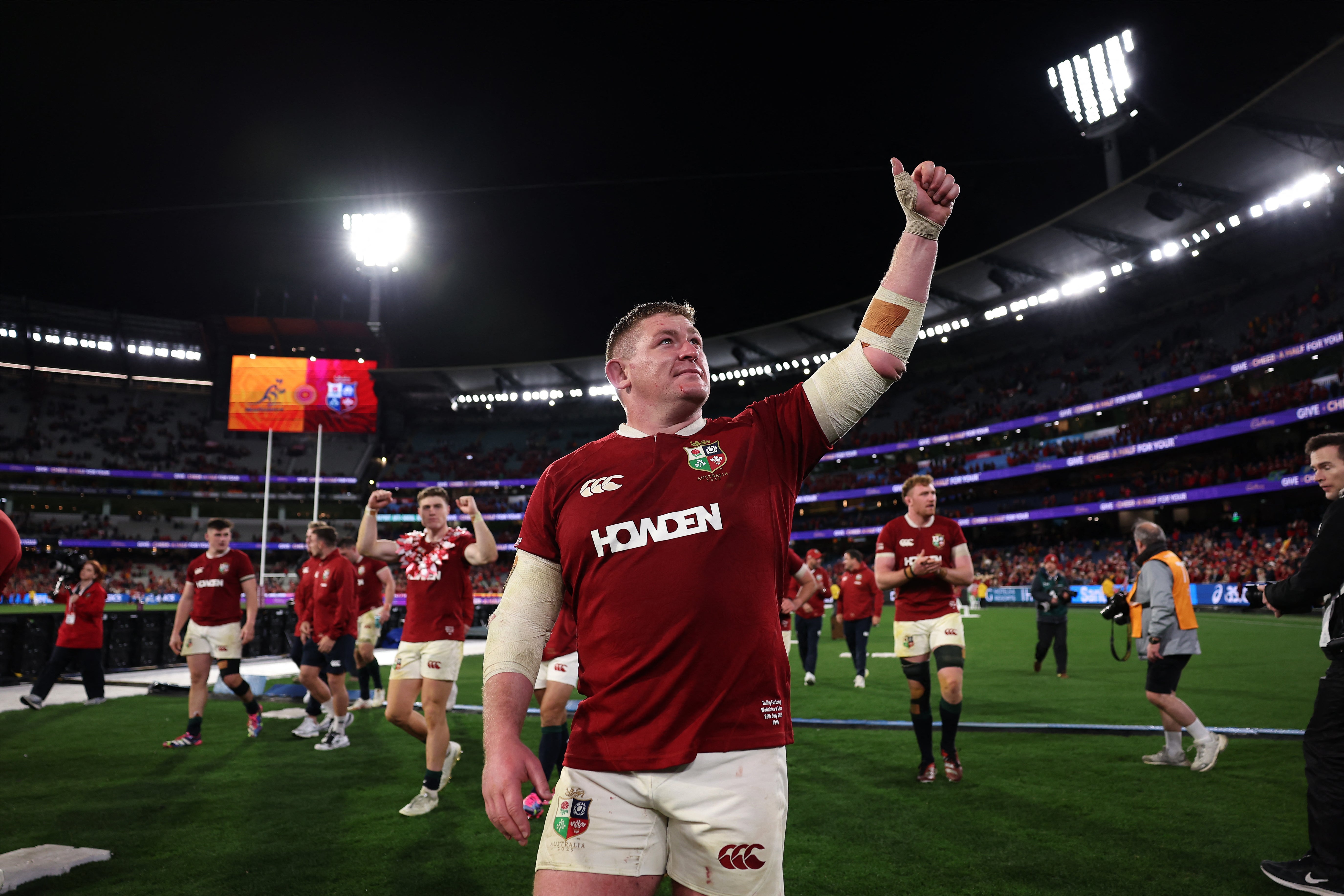 Tadhg Furlong will make his ninth consecutive Test start for the Lions