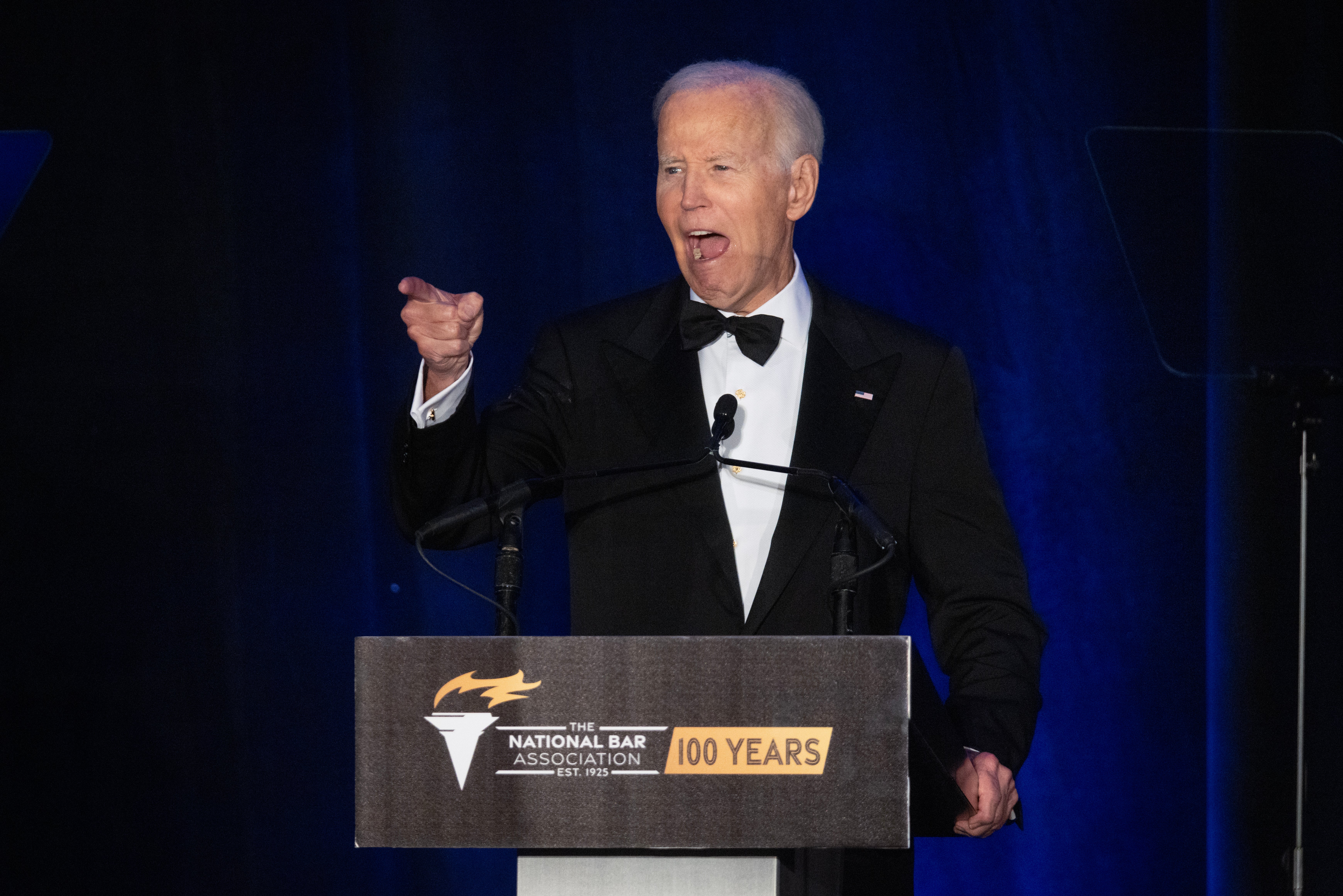 President Biden criticized his successor during a speech to the National Bar Association this week