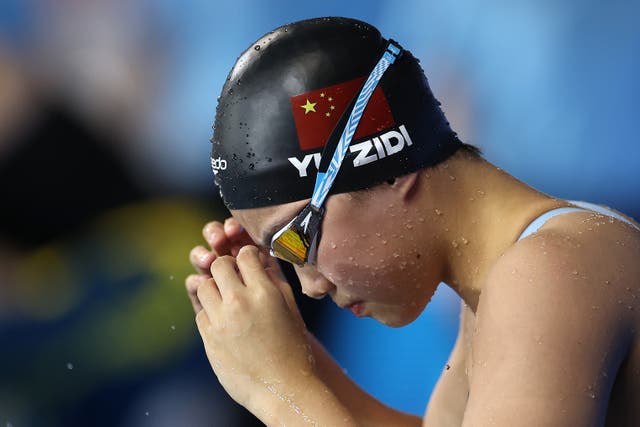<p>Yu Zidi has won a bronze as part of the Chinese 4x200m freestyle relay</p>