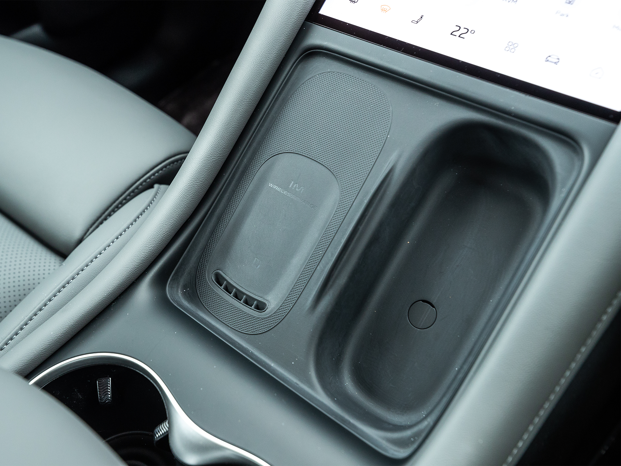 The single wireless phone charger is ventilated to keep your phone cool