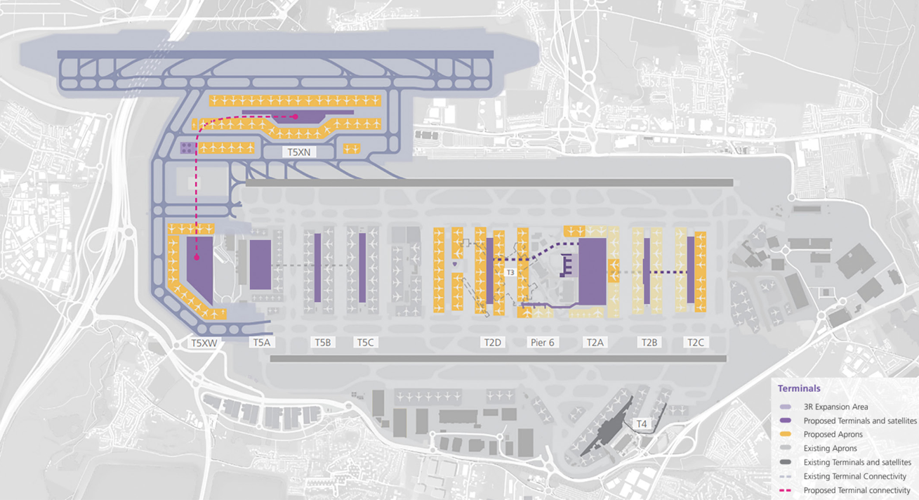 Under Heathrow’s official proposals, T5 would be expanded