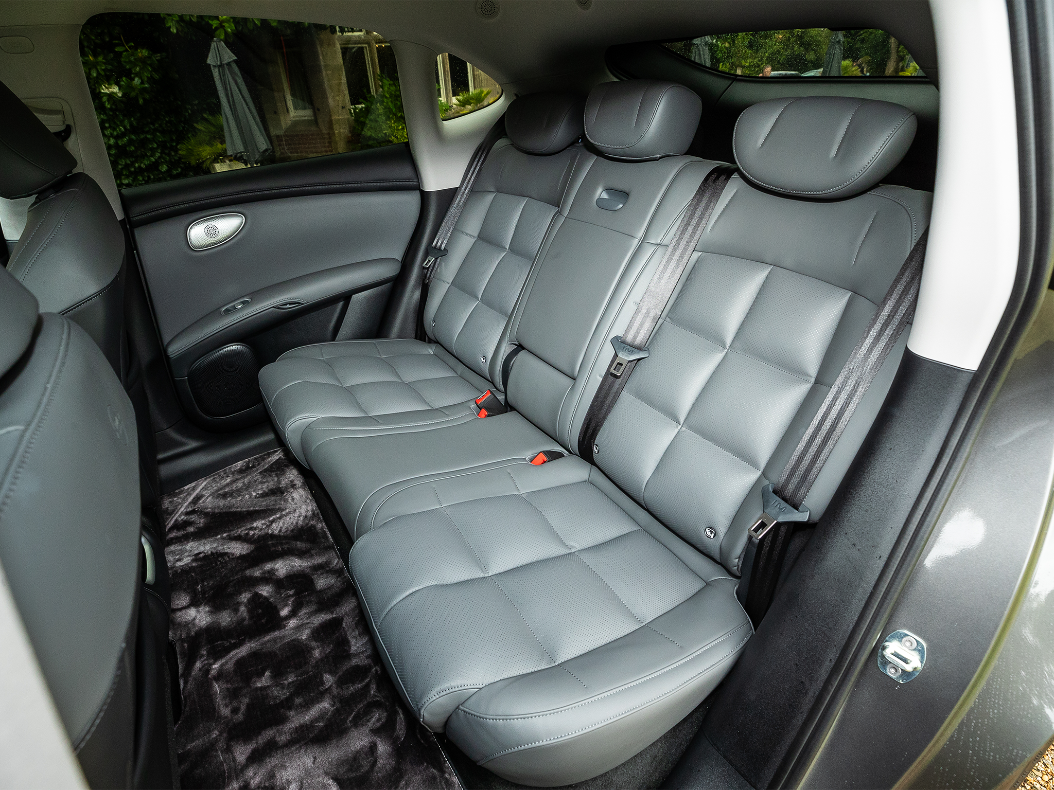 There’s acres of space in the comfy back seats, with a great view forward