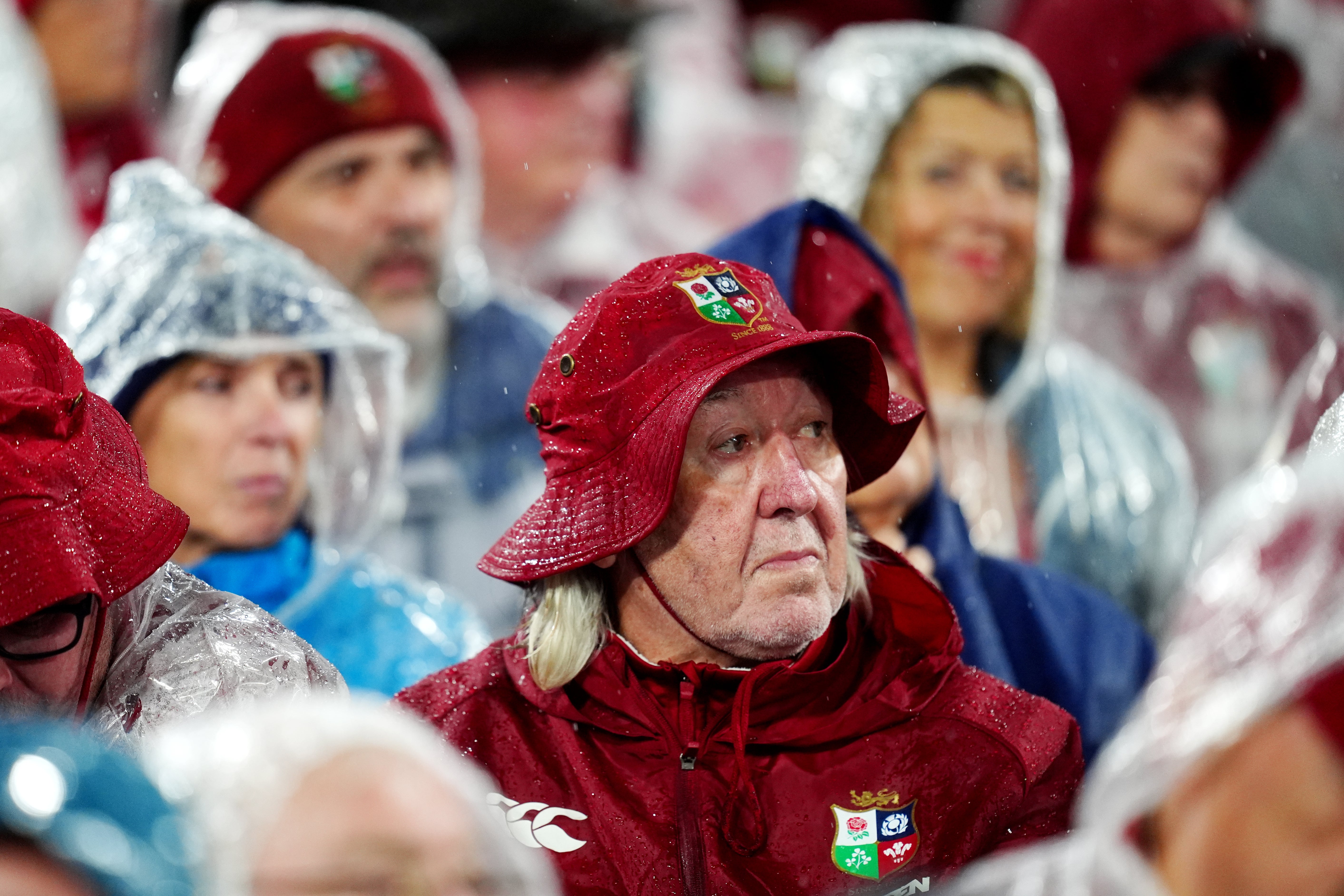 Fans endured a wet evening in Sydney