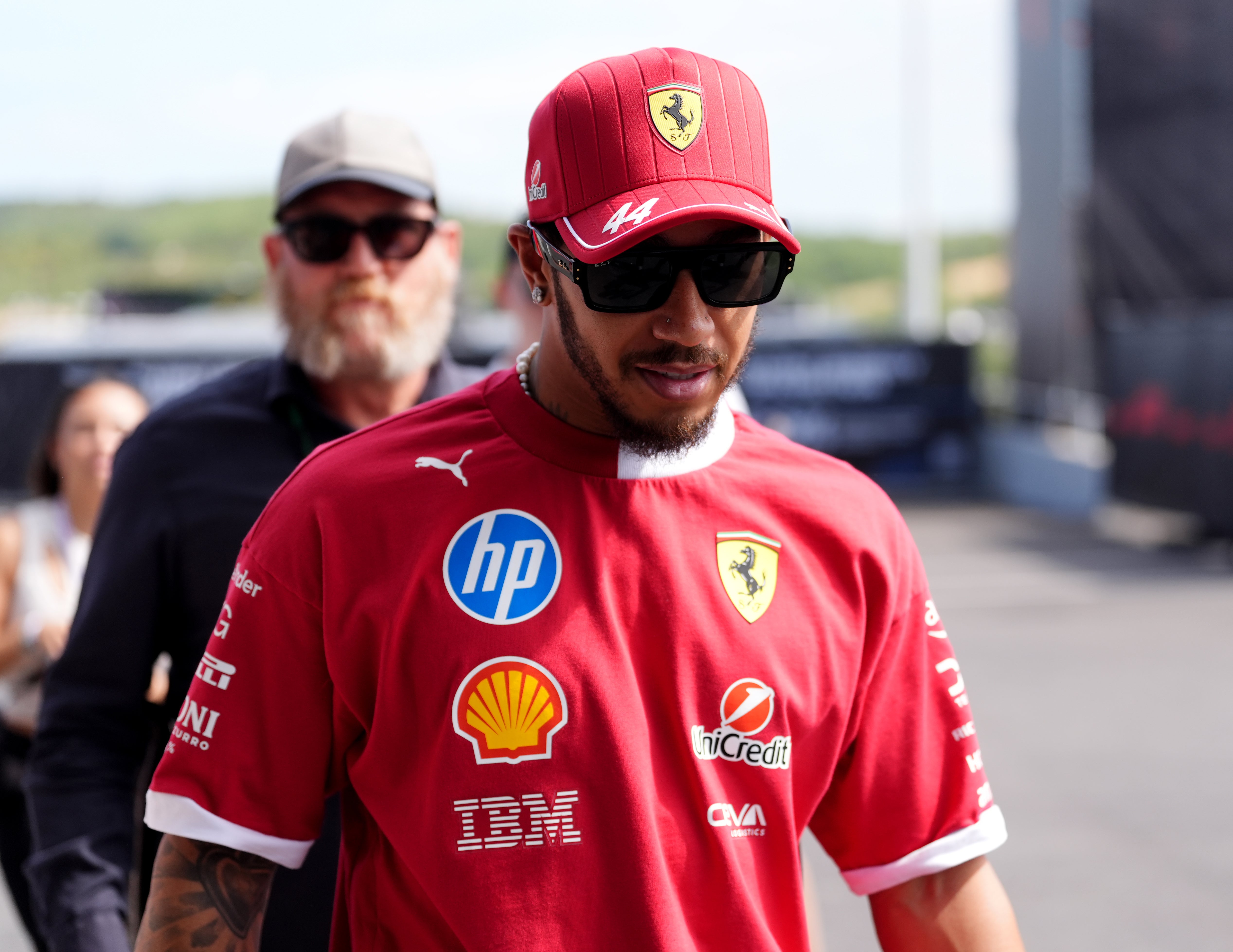 Qualifying was a struggle for Ferrari’s Hamilton (Bradley Collyer/PA)