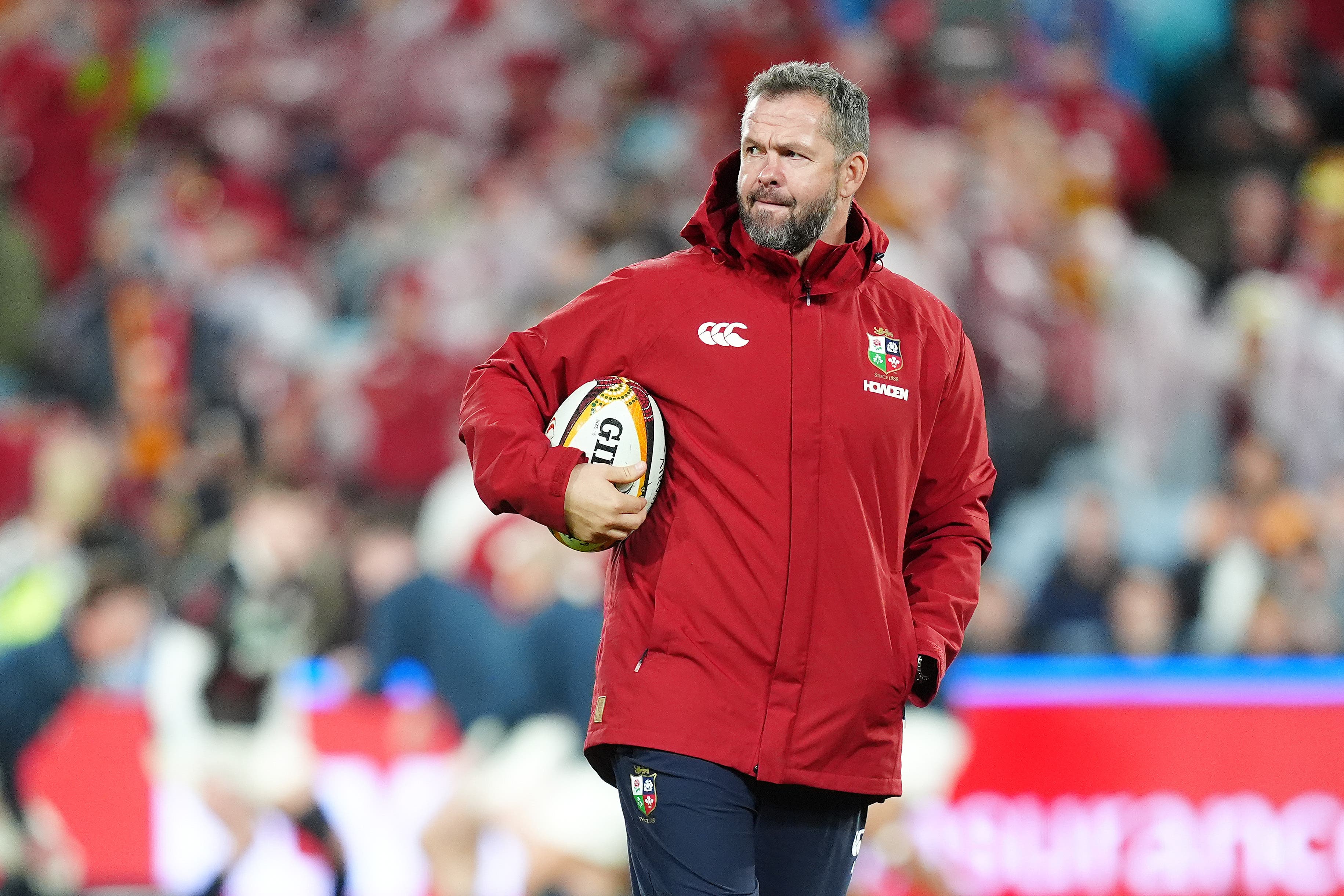 Andy Farrell on the touchline (David Davies/PA)