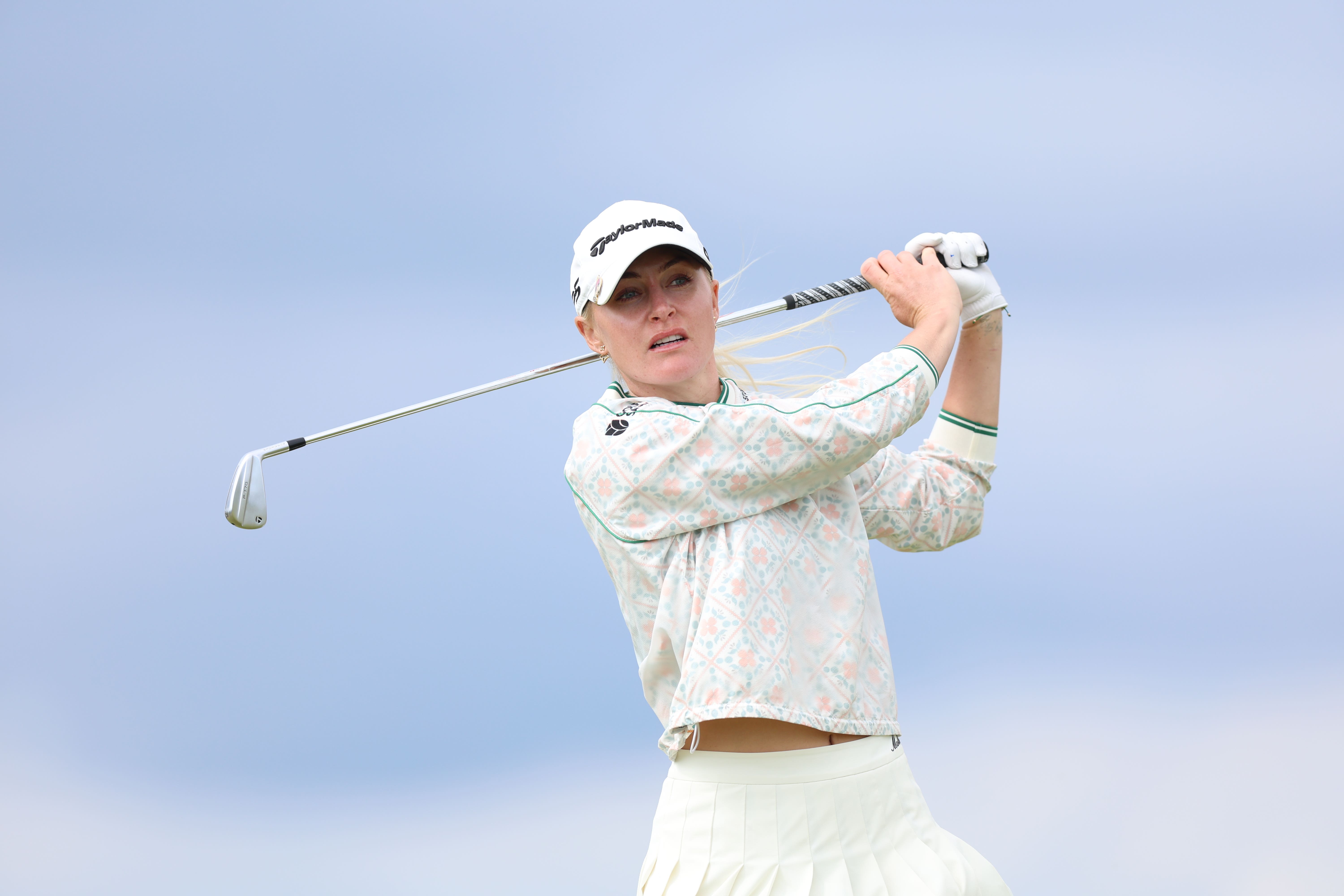 England’s Charley Hull has climed into contention ahead of Sunday’s final day at the AIG Women’s Open (Nigel French/PA)