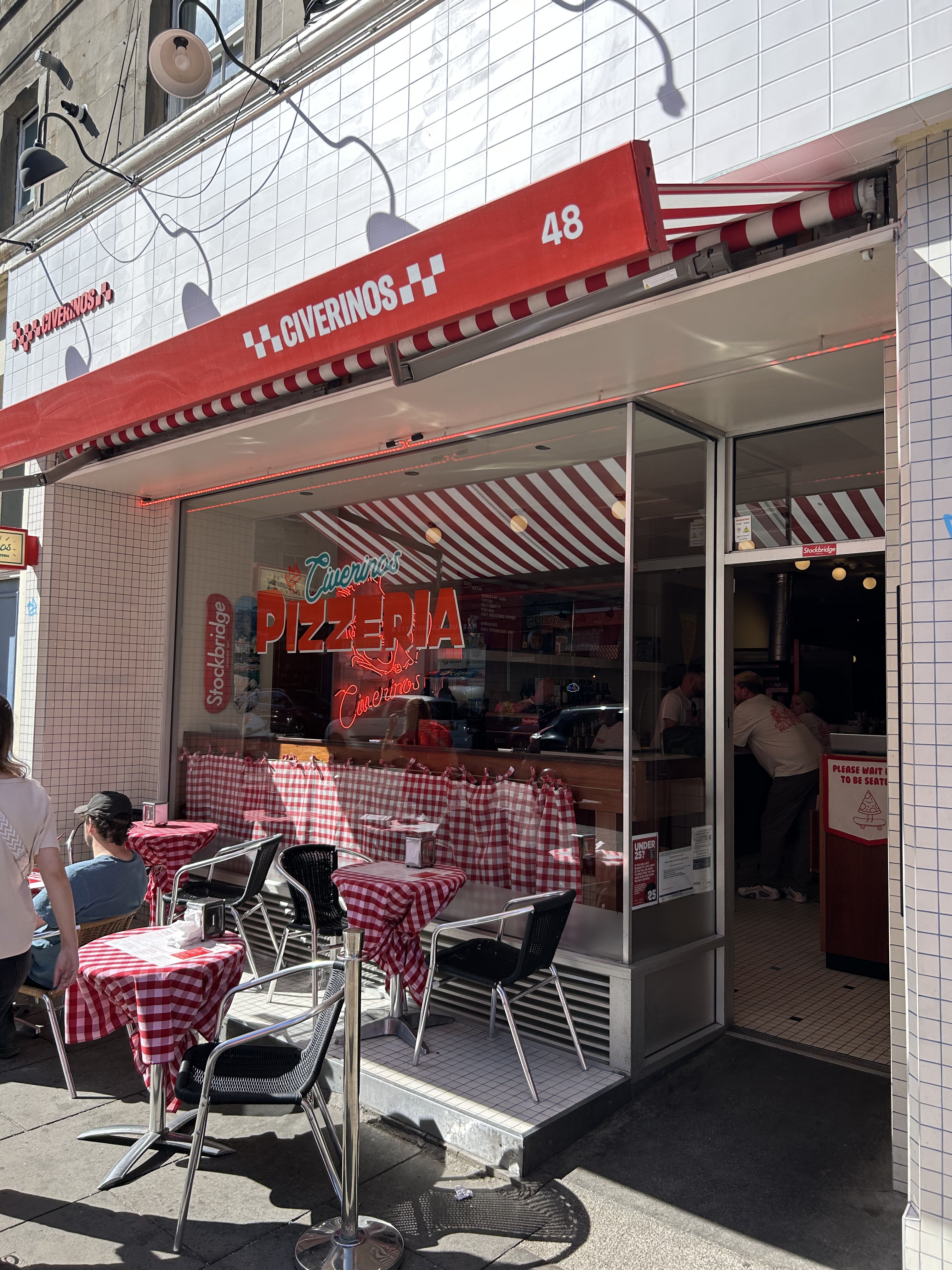 Civerinos pizza in Stockbridge, Edinburgh